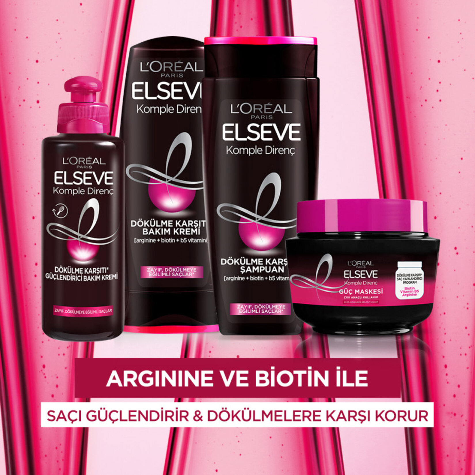 L'Oréal Paris Elseve Komple Direnç Dökülme Karşıtı Maske 300 ml - Görsel 3