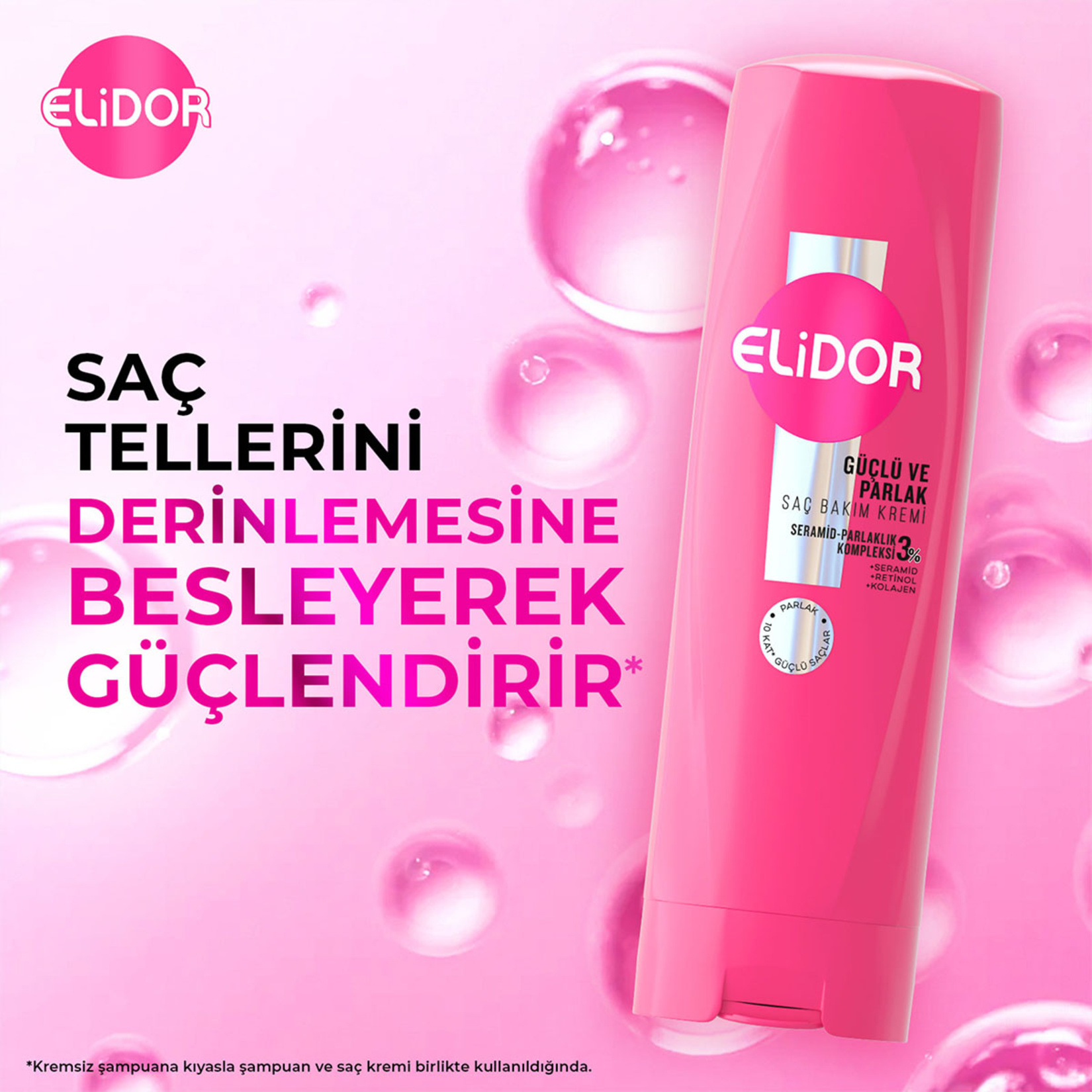 Elidor Saç Bakım Kremi Güçlü ve Parlak 350 Ml - Görsel 2