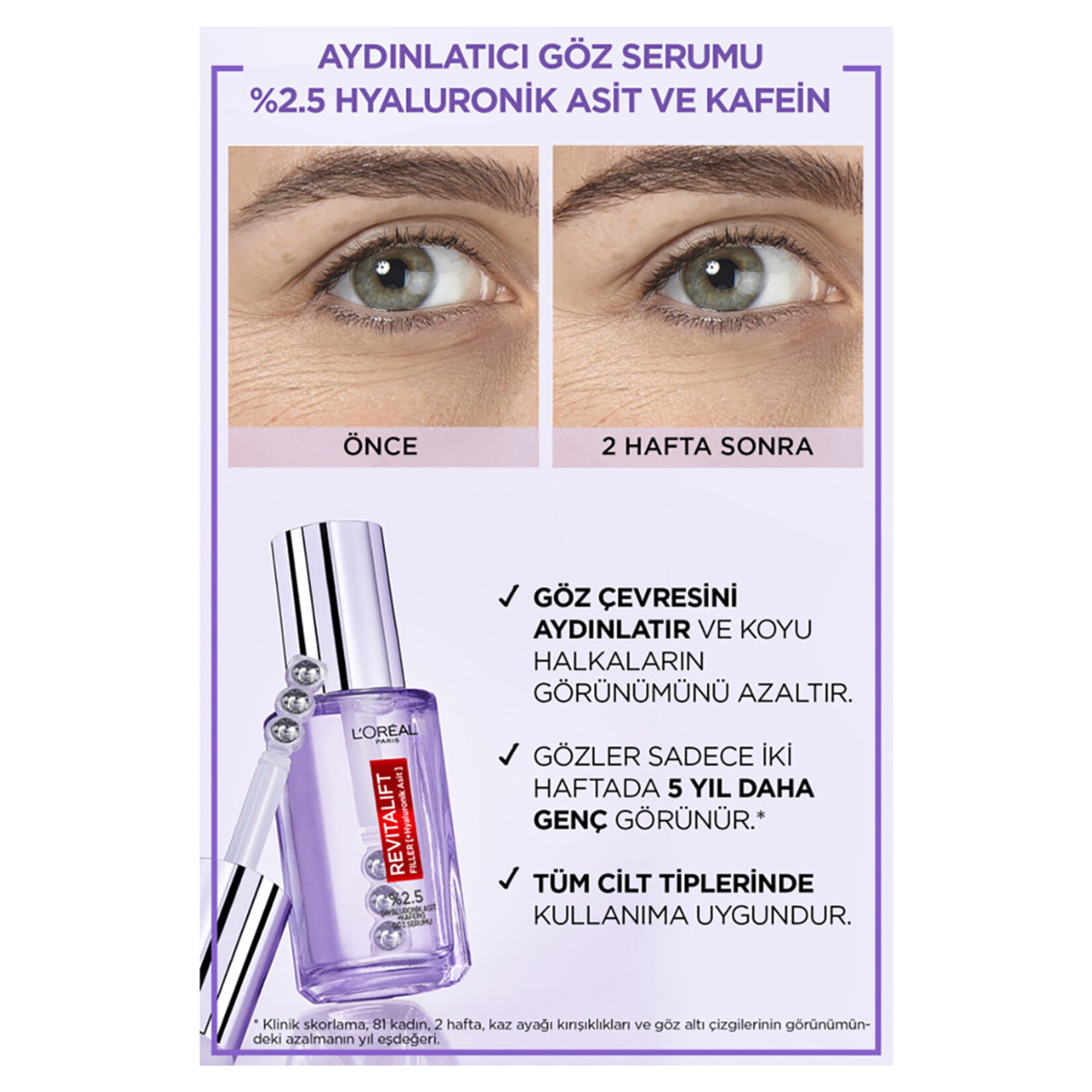 L'Oreal Paris Revitalift Filler Göz Serumu 20 Ml - Görsel 5