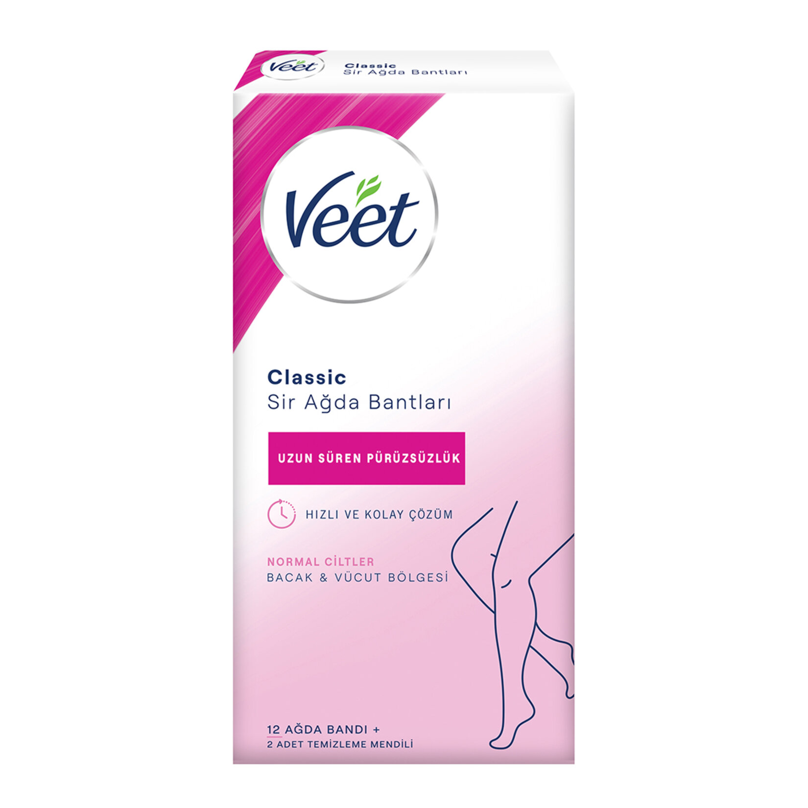 Veet Klasık Ağda Bandı 12'li