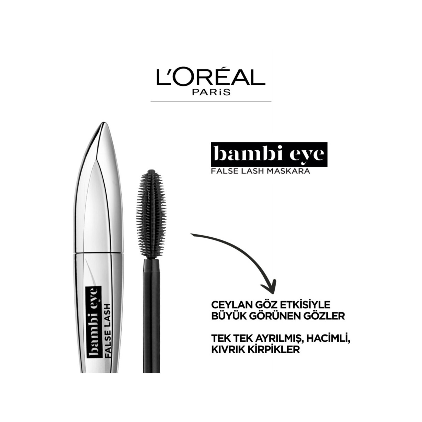 L'Oréal Paris Bambi Eye Ceylan Göz Etkili Maskara - Siyah - Görsel 4