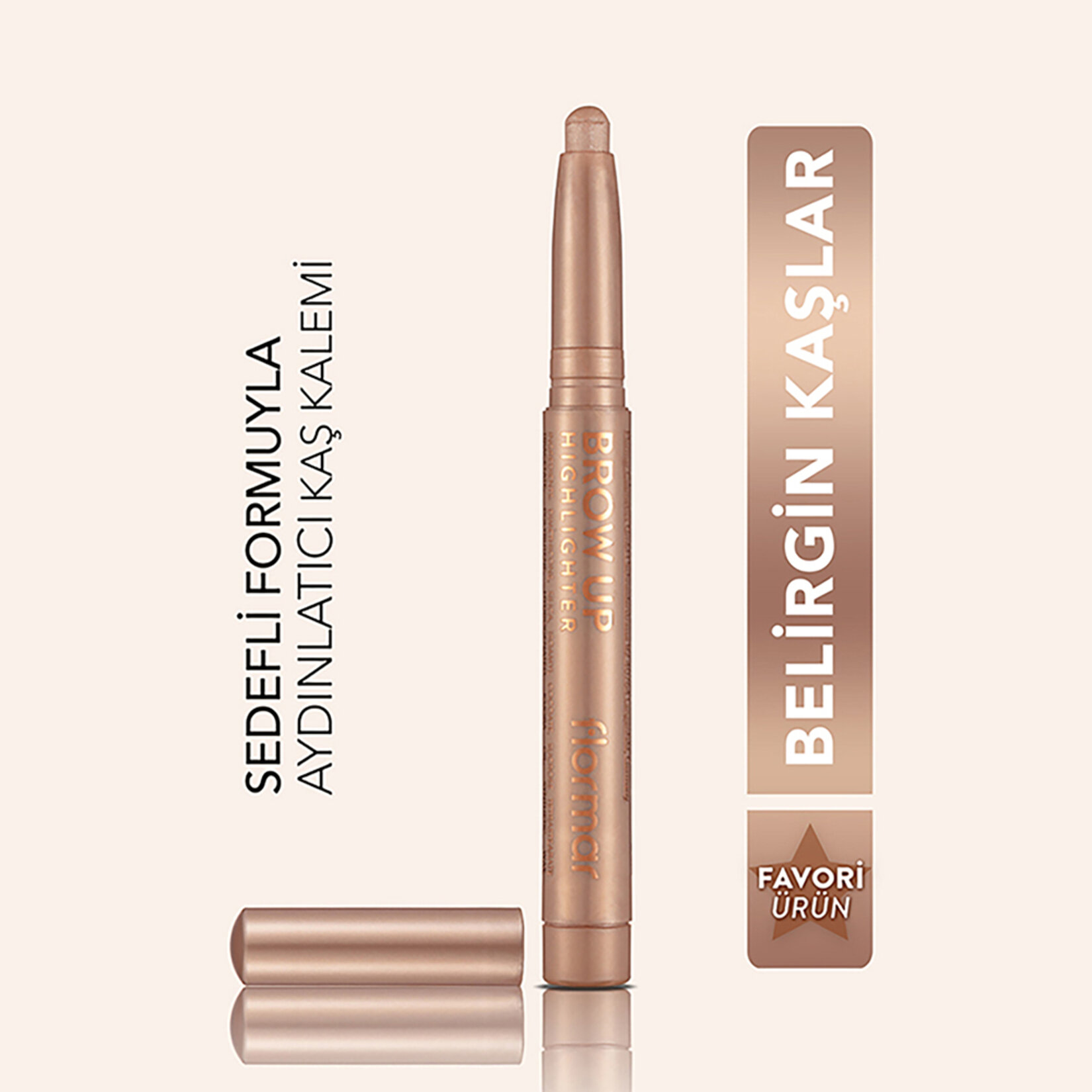 Flormar Brow Up Aydınlatıcı Kaş Altı Kalemi - 000 Champagne - Görsel 4