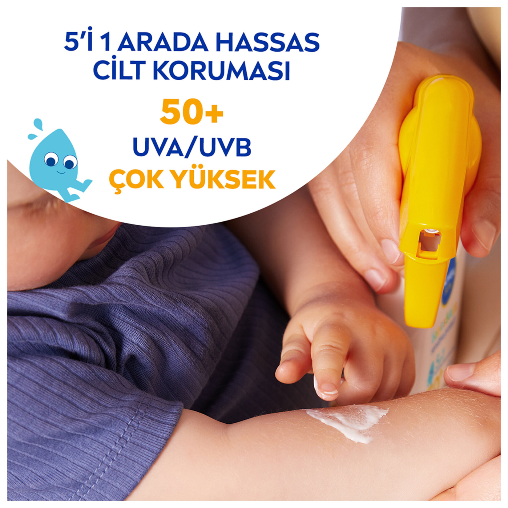 Nivea Sun Bebekler & Çocuklar İçin Hassas Koruma Güneş Spreyi SPF 50 270 ml - Görsel 3