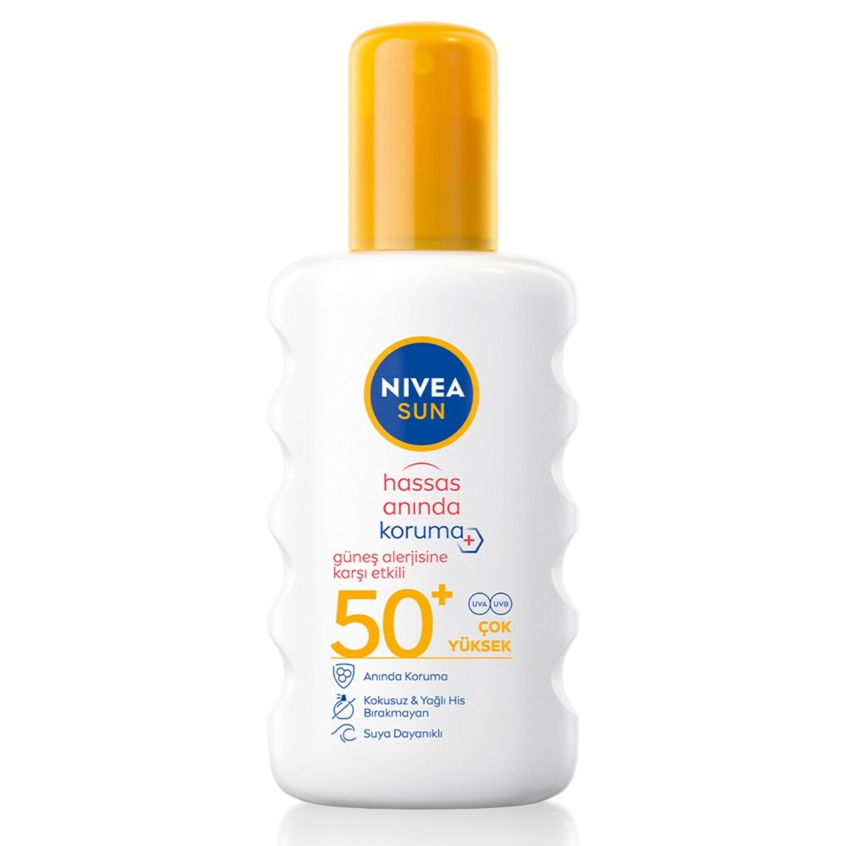 NIVEA SUN SPF50 Hassas Ciltler İçin Güneş Koruyucu Sprey 200 Ml - Görsel 1