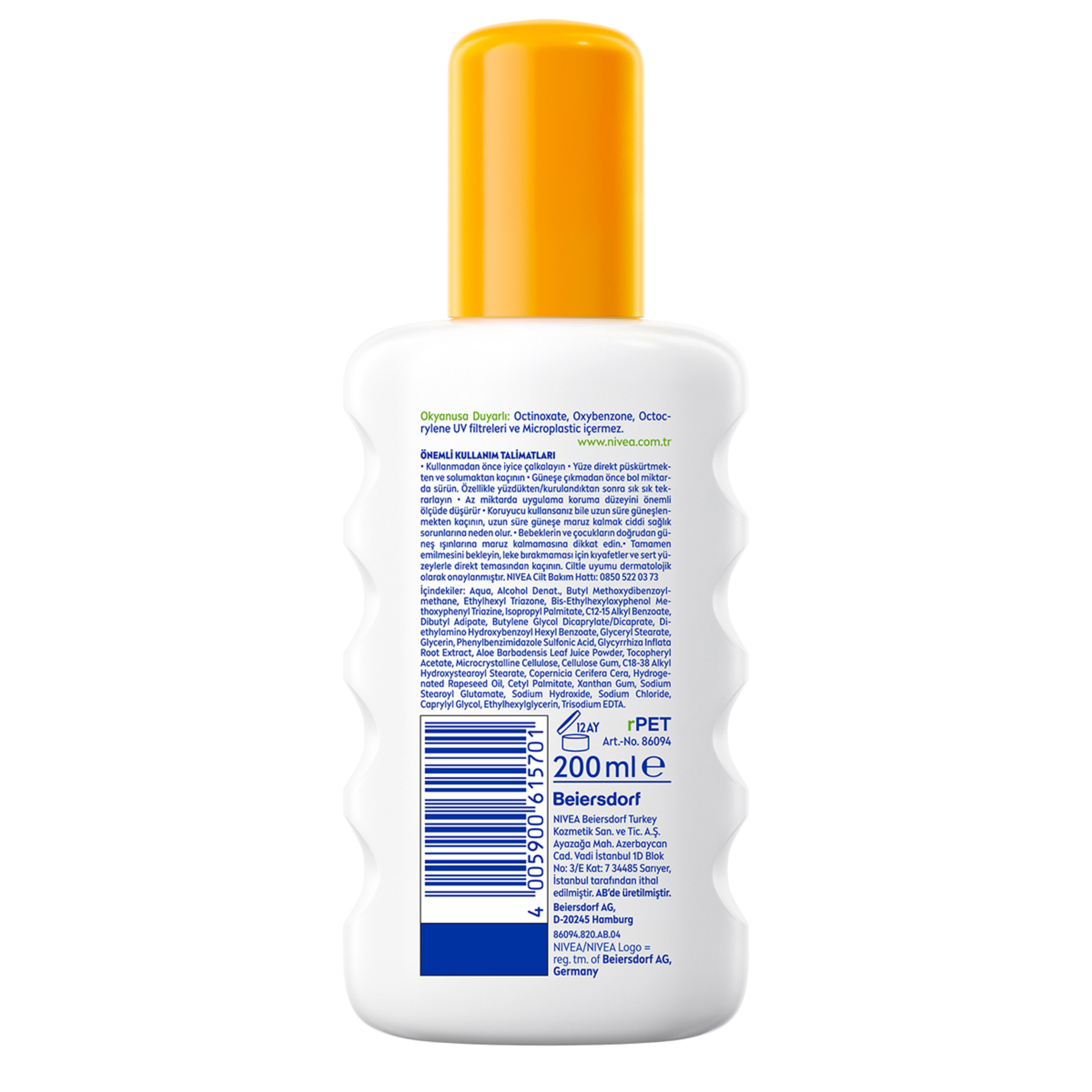 NIVEA SUN SPF50 Hassas Ciltler İçin Güneş Koruyucu Sprey 200 Ml - Görsel 2