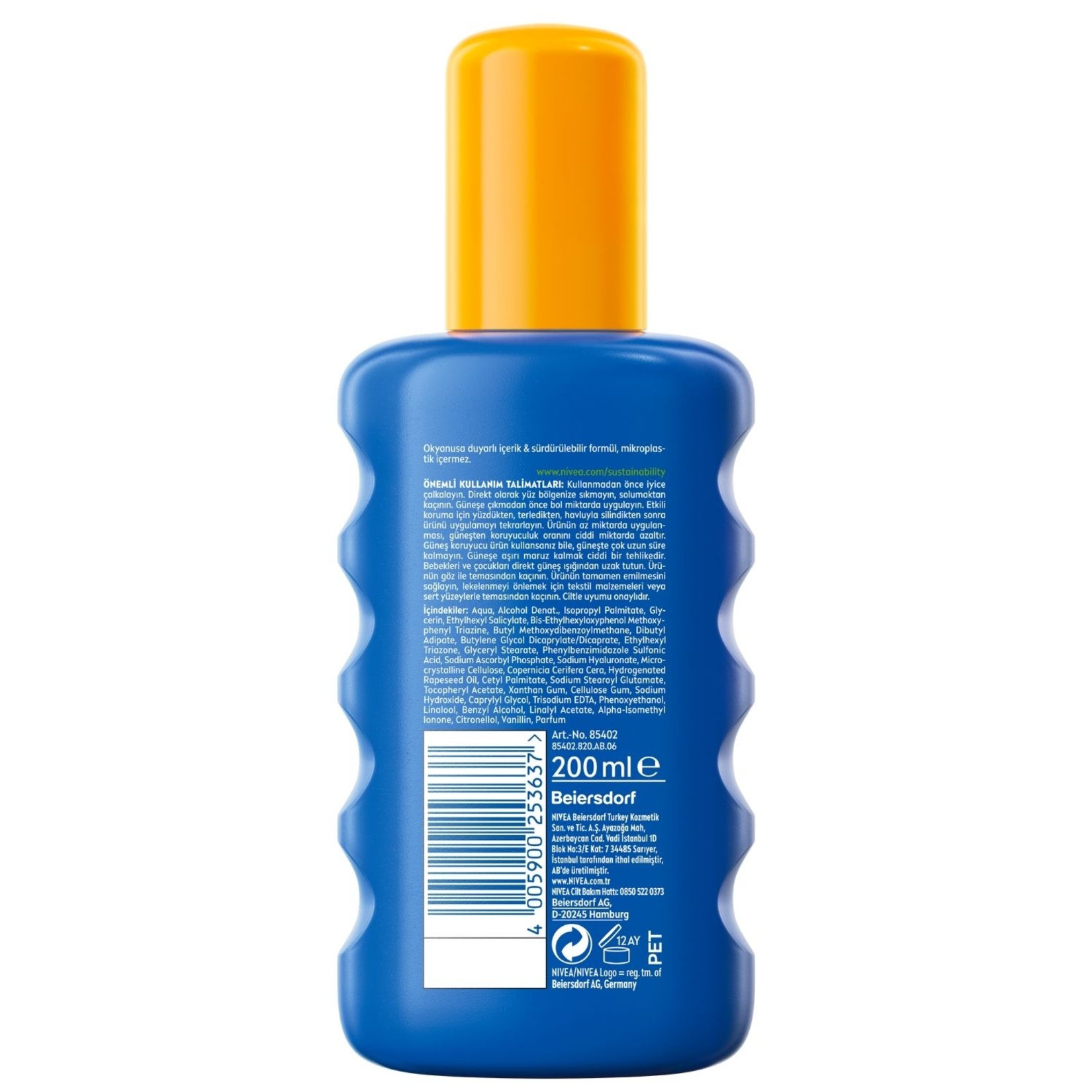 NIVEA SUN SPF30 Güneş Koruyucu ve Nemlendirici Vücut Spreyi 200 Ml - Görsel 2
