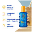 Nivea Sun  Koruma & Ferahlık Sağlayan Güneş Spreyi SPF 30 200 ml  - Görsel 2