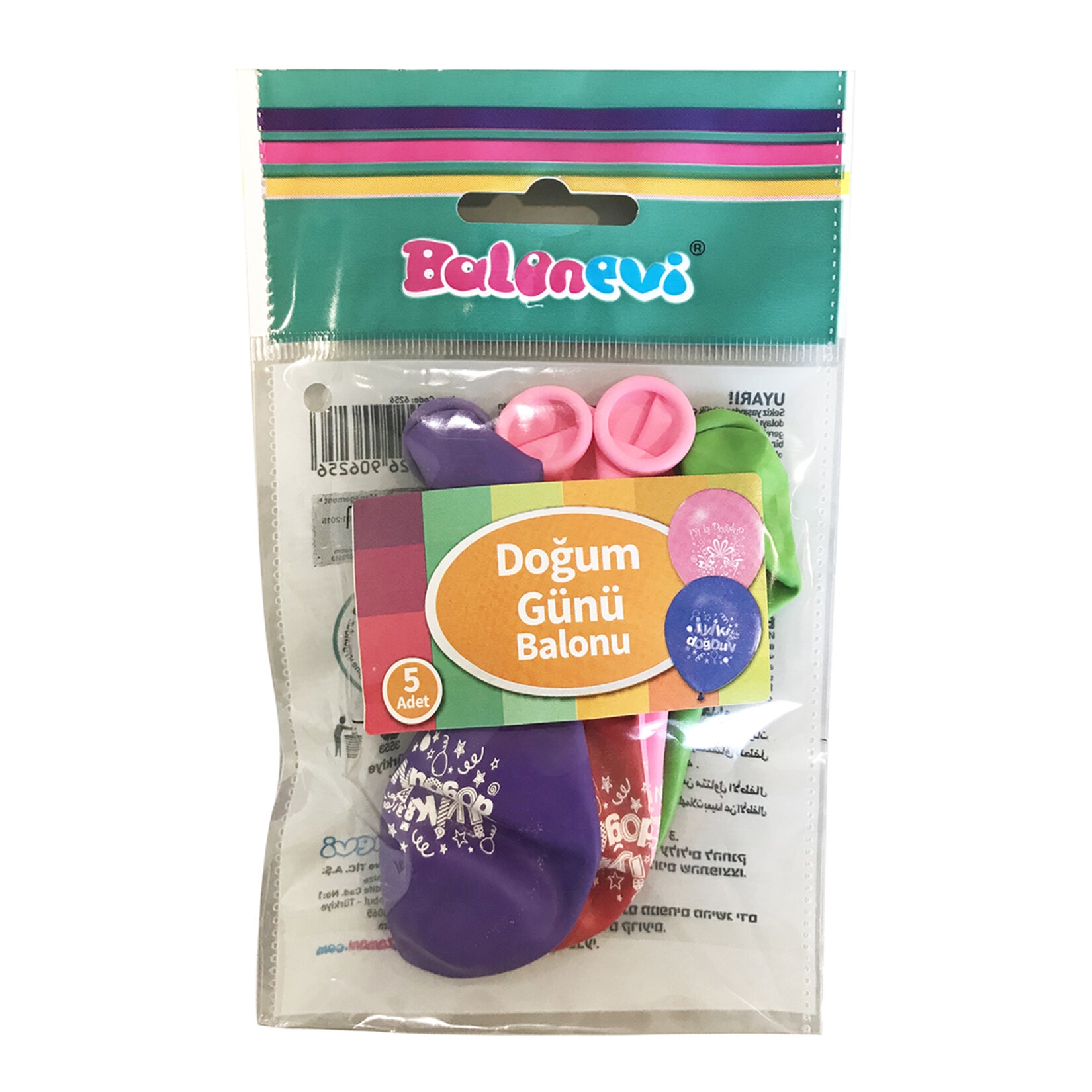 Küçük Poşet Asorti Balon