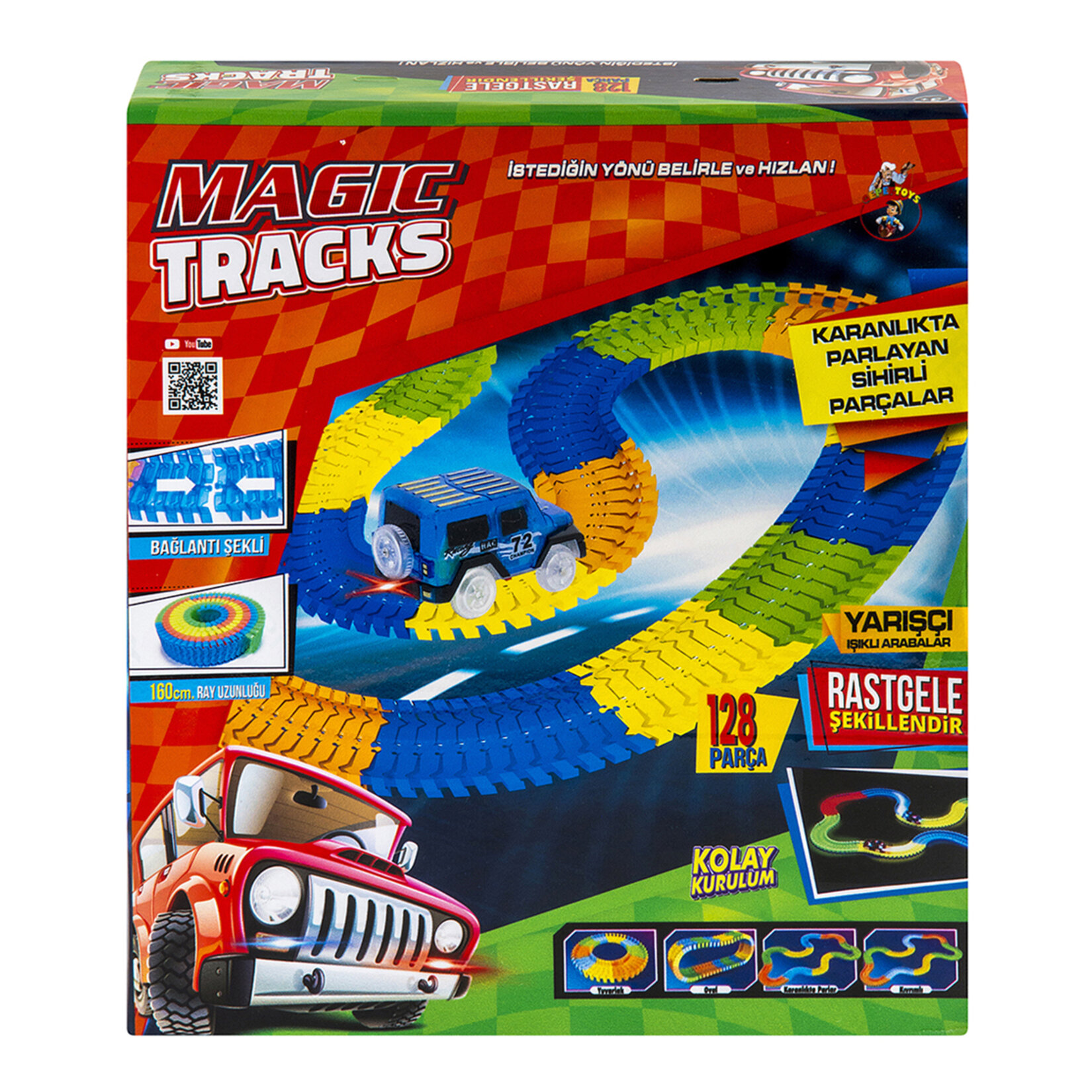 Gepettoys Magic Tracks Işıklı Araba Seti - Görsel 1
