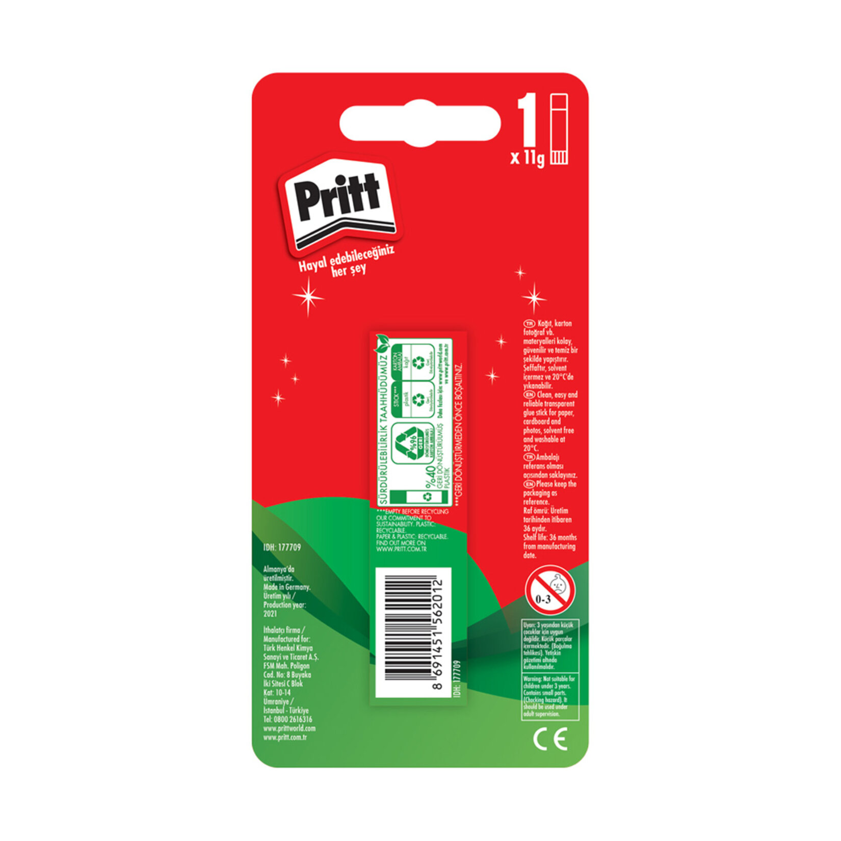 Pritt Stick Yapıştırıcı Tekli Blister 11 G - Görsel 2