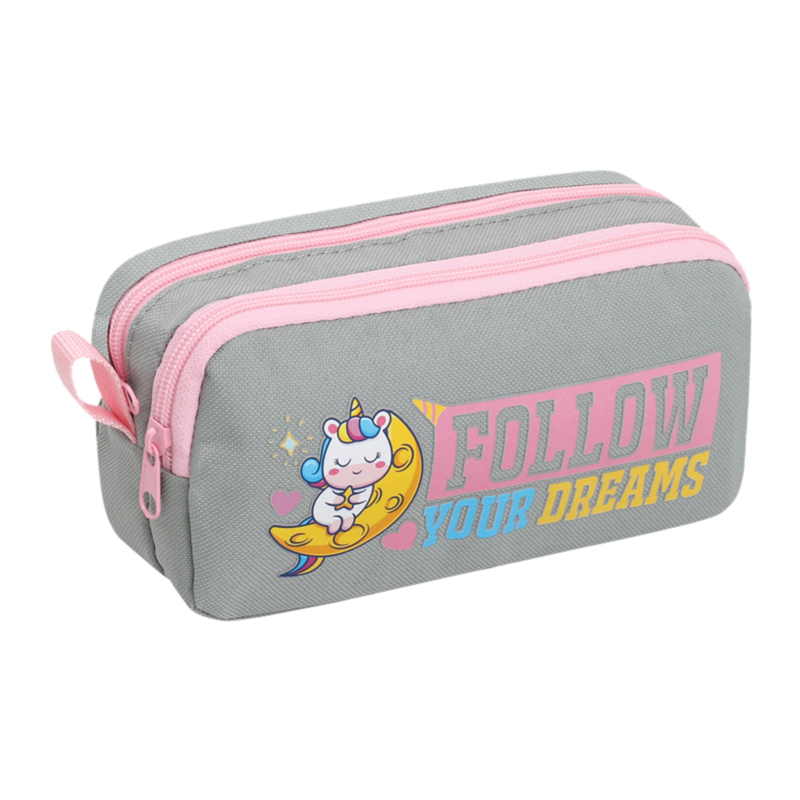 Brick Bag Çift Gözlü Kalem Çantası - Görsel 1
