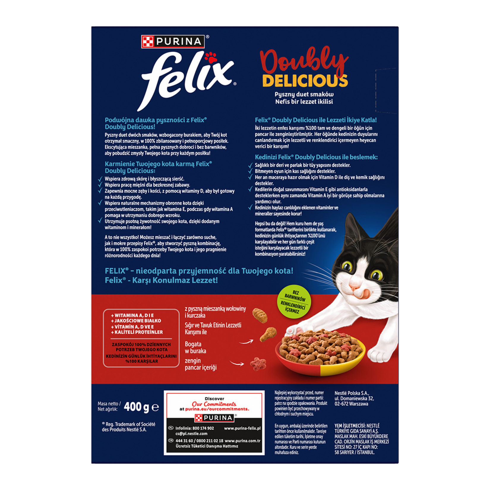 Felix Doubly Delicious Çifte Lezzet Sığır Etli 400 G - Görsel 2