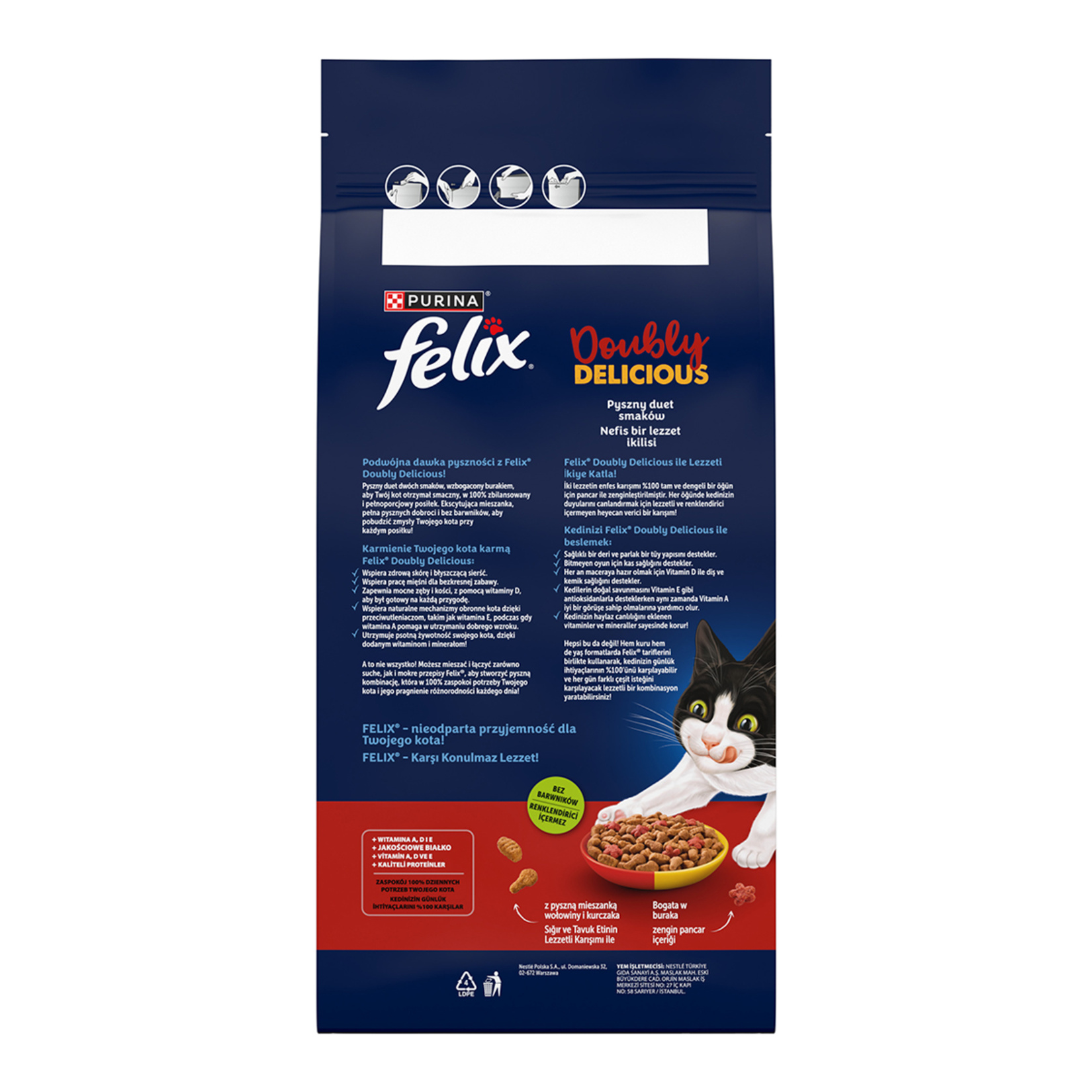 Felix Doubly Delicious Çifte Lezzet Sığır Etli 2 Kg - Görsel 2