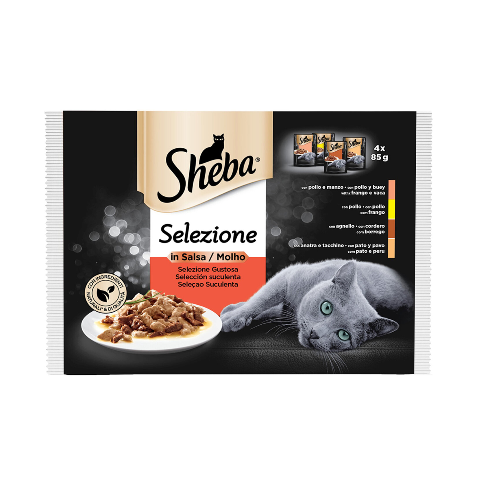 Sheba Etli Çeşitler 4'lü Paket 4x85 G - Görsel 1