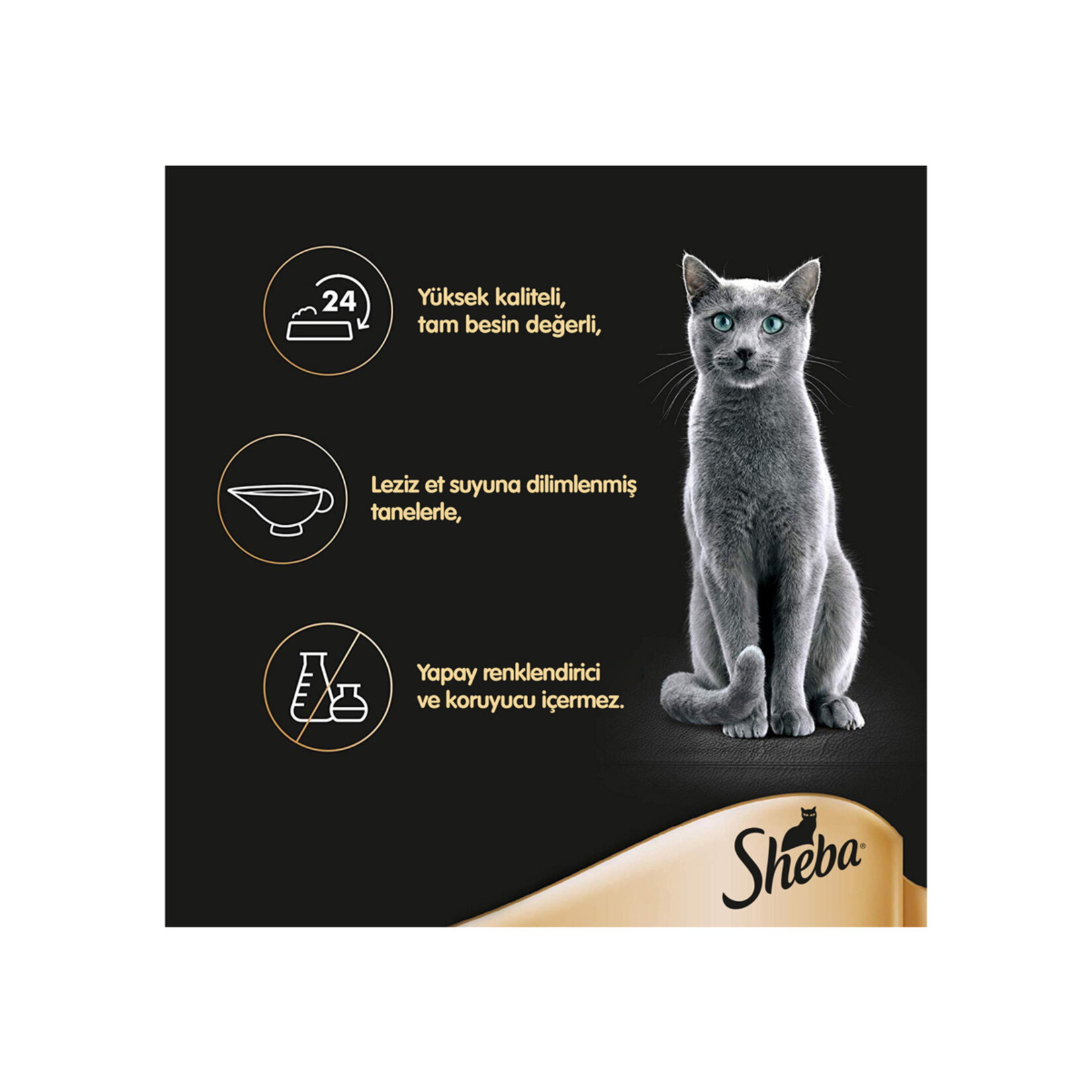 Sheba Etli Çeşitler 4'lü Paket 4x85 G - Görsel 2