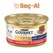Gourmet Gold Kıyılmış Sığır Etli Yaş Kedi Maması Konserve 85 G - Görsel 1