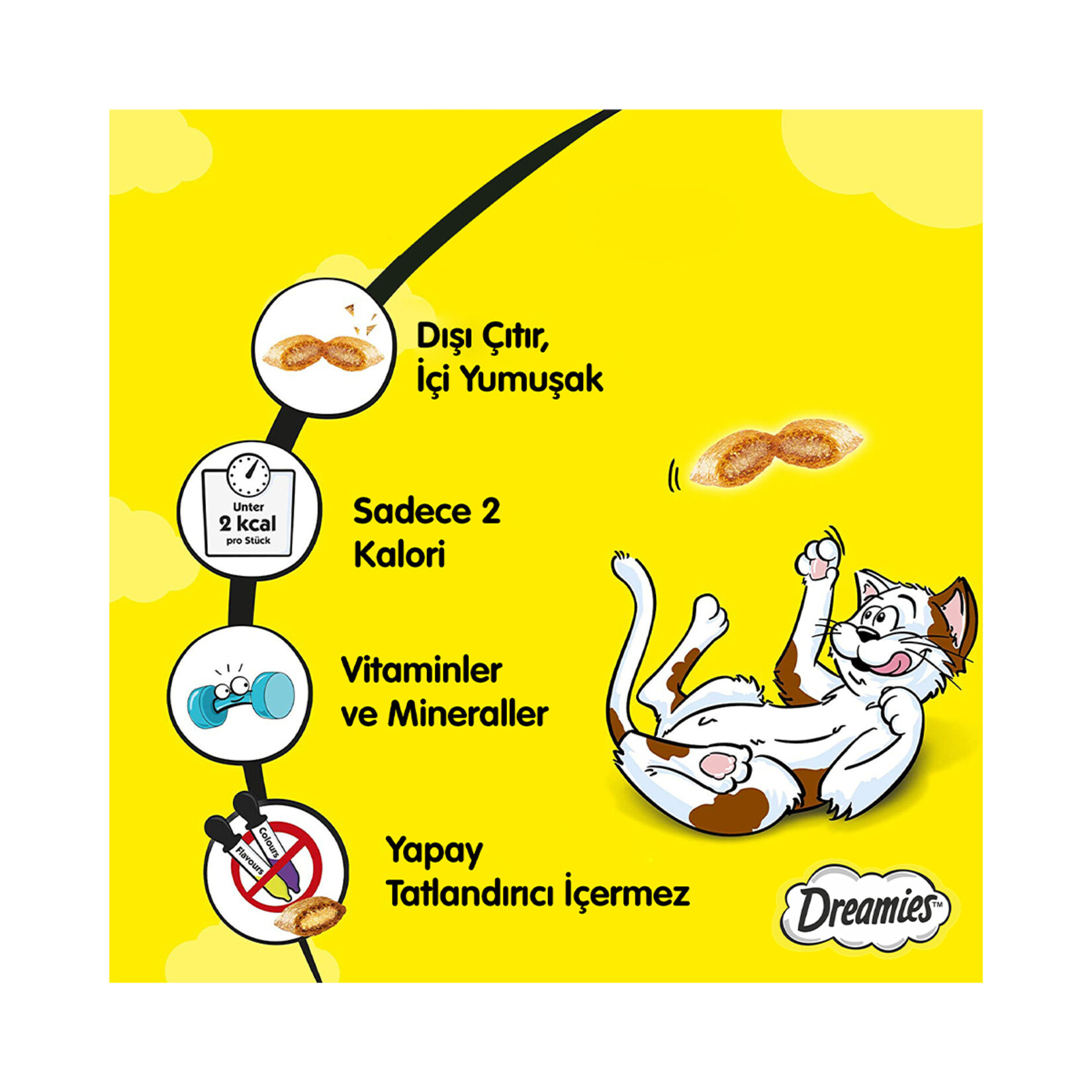 Dreamies Peynirli Kedi Ödül Maması 60 G - Görsel 2
