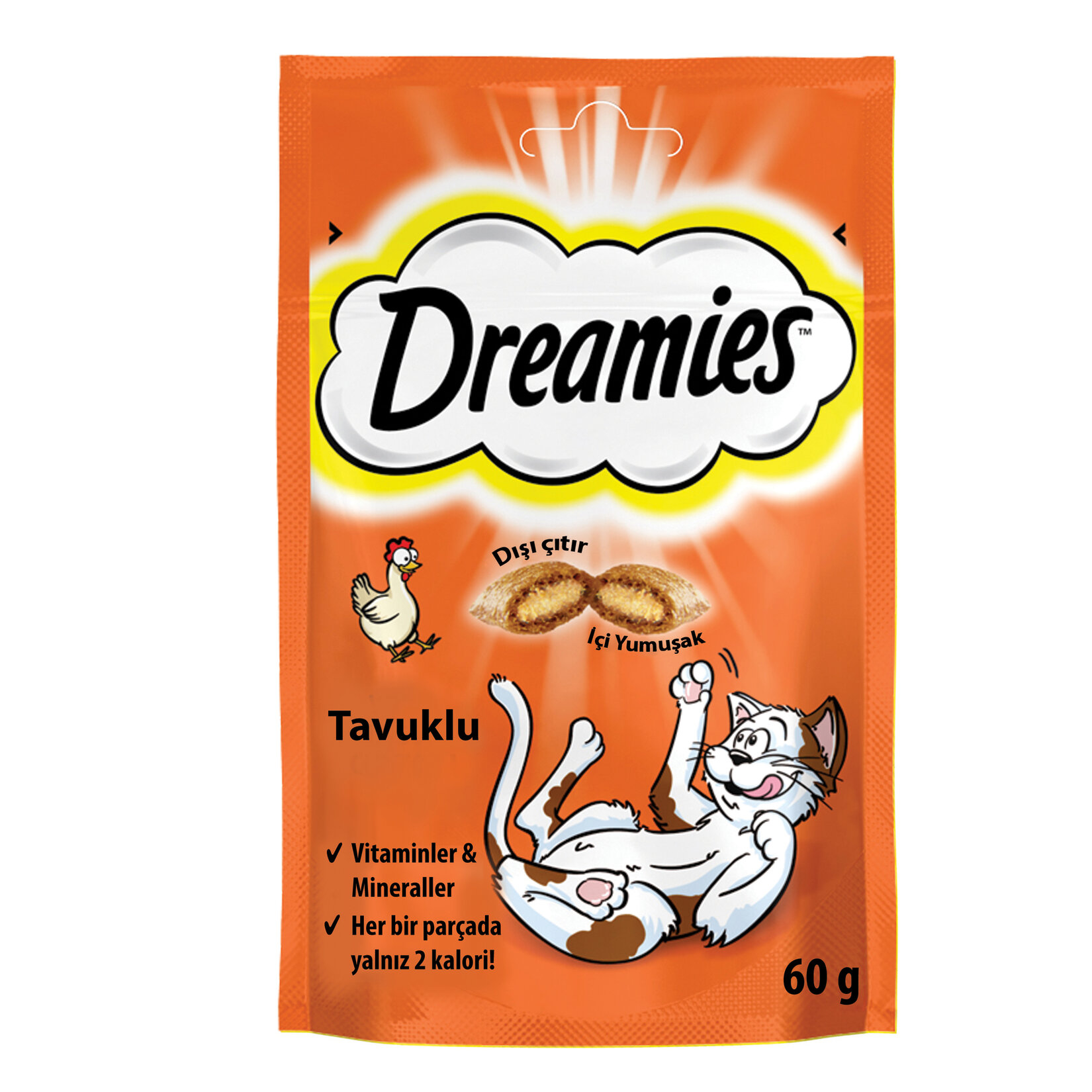 Dreamies Tavuklu Kedi Ödül Maması 60 G - Görsel 1
