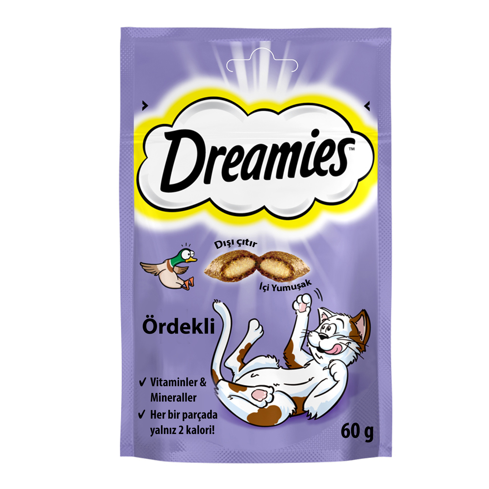 Dreamies Ördekli Kedi Ödül Maması 60 G - Görsel 1