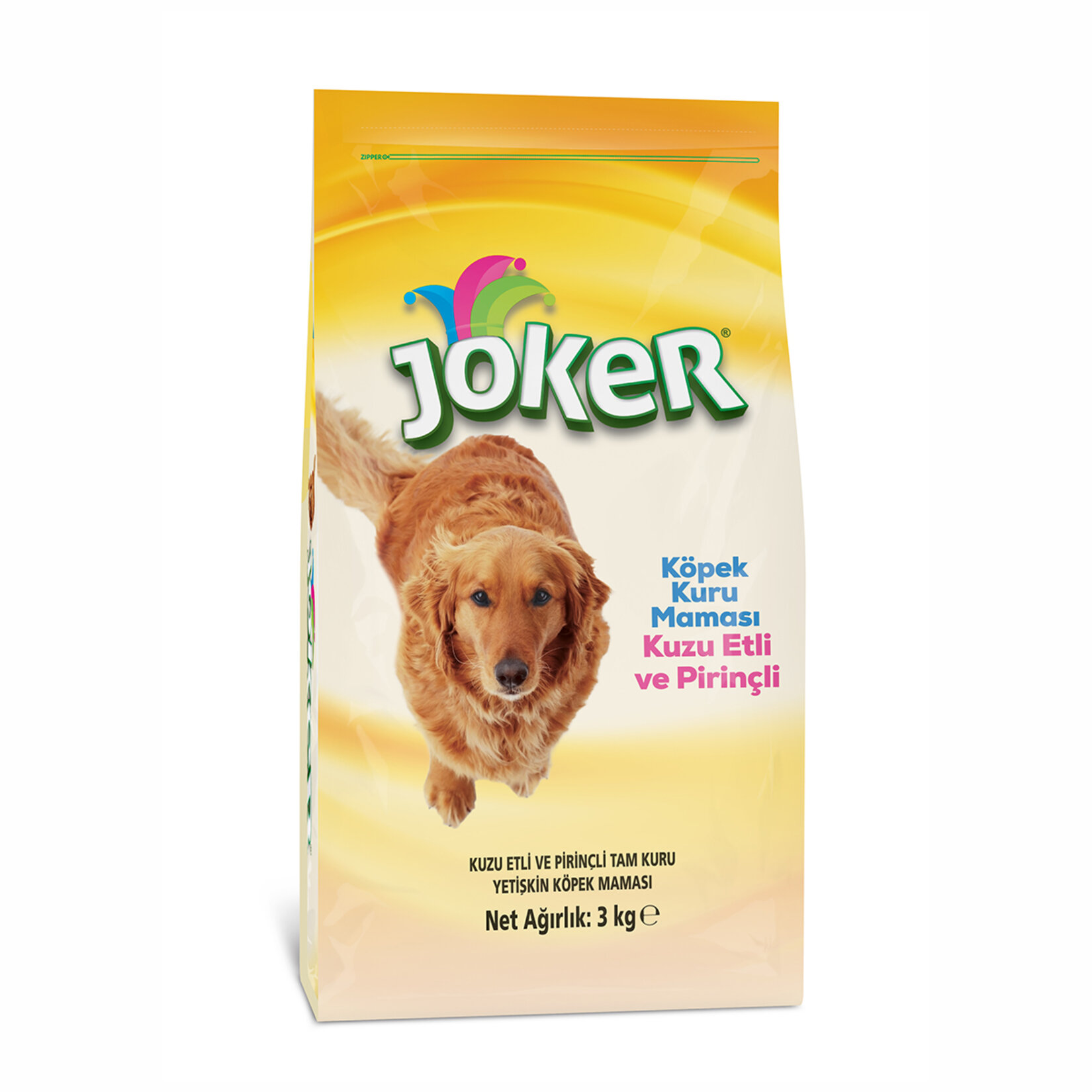 Joker Kuzu Etli Pirinçli Tam Kuru Köpek Maması 3 Kg