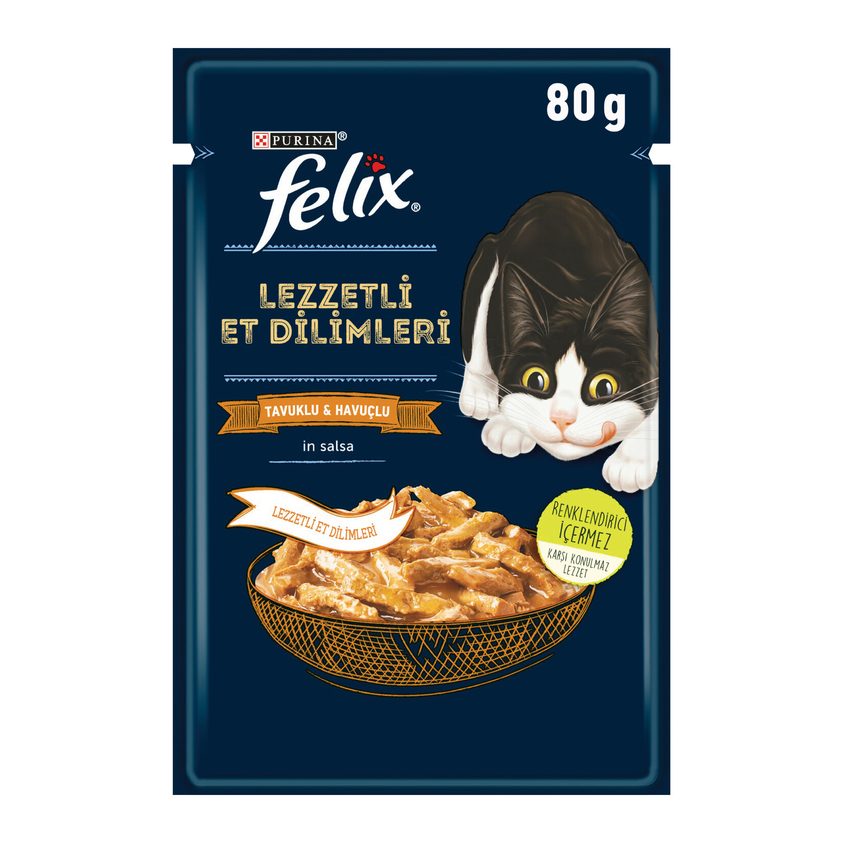 Felix Lezzetli Dilimler Yaş Mama Tavuklu 80 G - Görsel 3