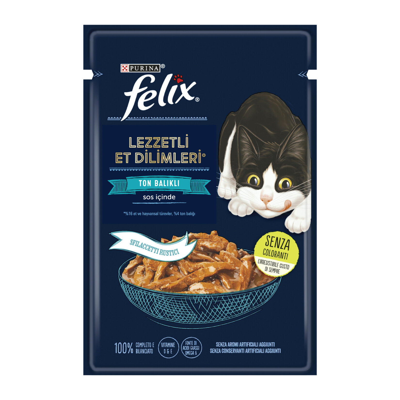 Felix Lezzetli Dilimler Yaş Mama Ton Balıklı 80 G - Görsel 1