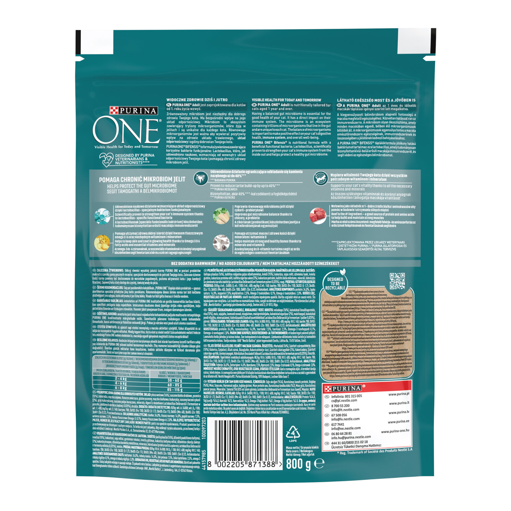 Purina One Sığır Etli Kuru Kedi Maması 800 G - Görsel 2