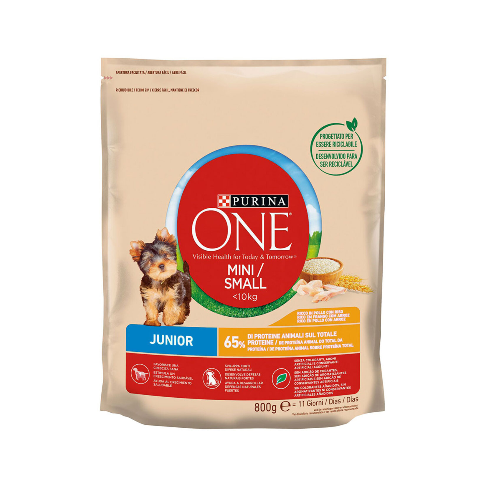 Purina One Jr. Küçük Irk Köpekler İçin Tavuklu 800 G