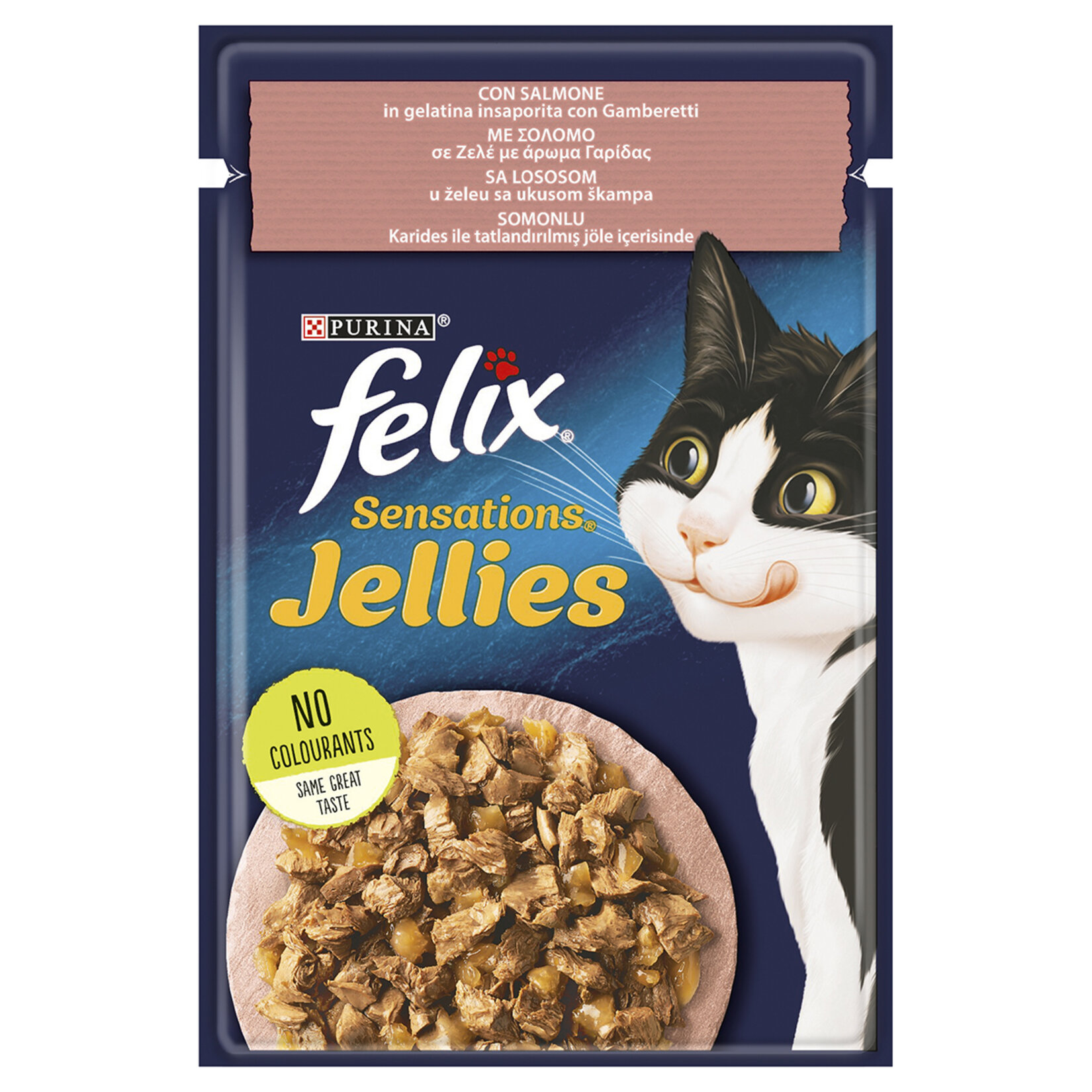 Felix Sensations Somon ve Karidesli Yaş Kedi Maması Pouch 85 G