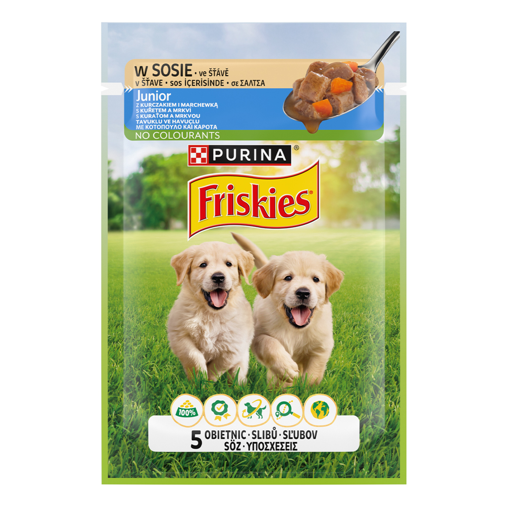 Friskies Junior Tavuk & Havuçlu Köpek Yaş Maması 85 G - Görsel 1