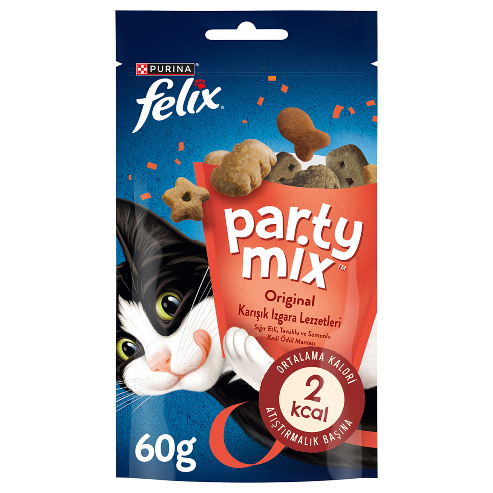 Felix Party Mix Karışık Izgara Kedi Ödül Maması 60 G - Görsel 1