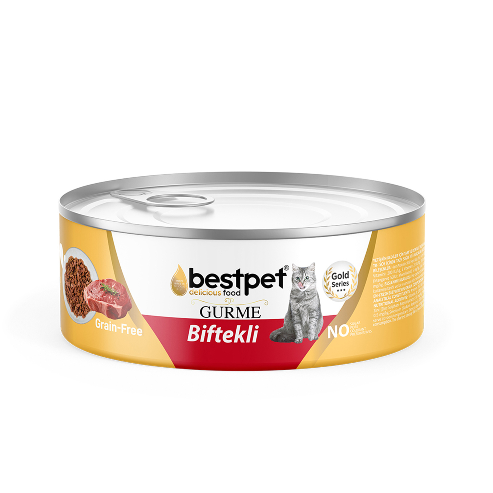 Bestpet Gurme Sığır Etli Soslu Yetişkin Kedi Konservesi 85 G