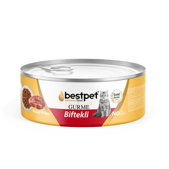 Bestpet Gurme Sığır Etli Soslu Yetişkin Kedi Konservesi 85 G