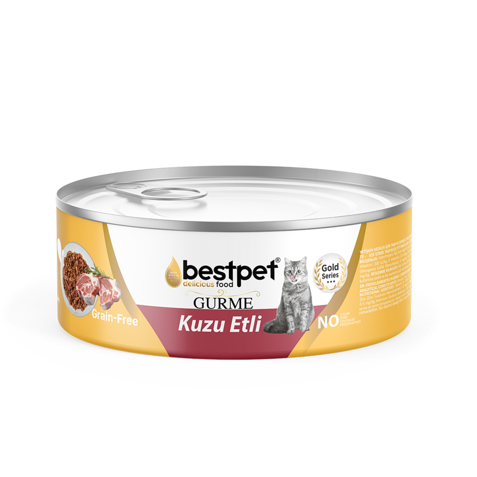 Bestpet Gurme Kuzu Eti Soslu Yetişkin Kedi Konservesi 85 G