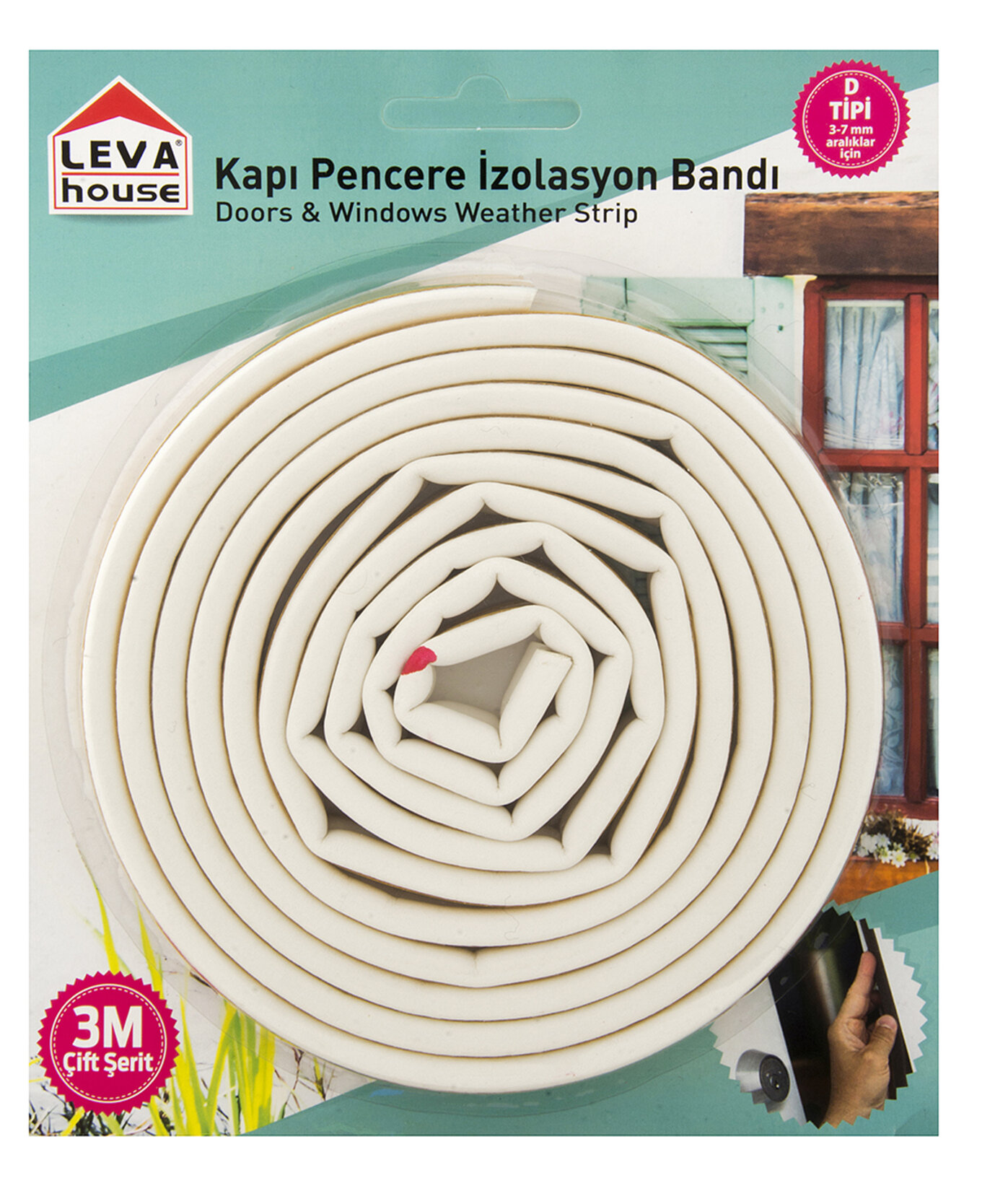 Kauçuk Kapı - Pencere Bandı 3M - Görsel 1