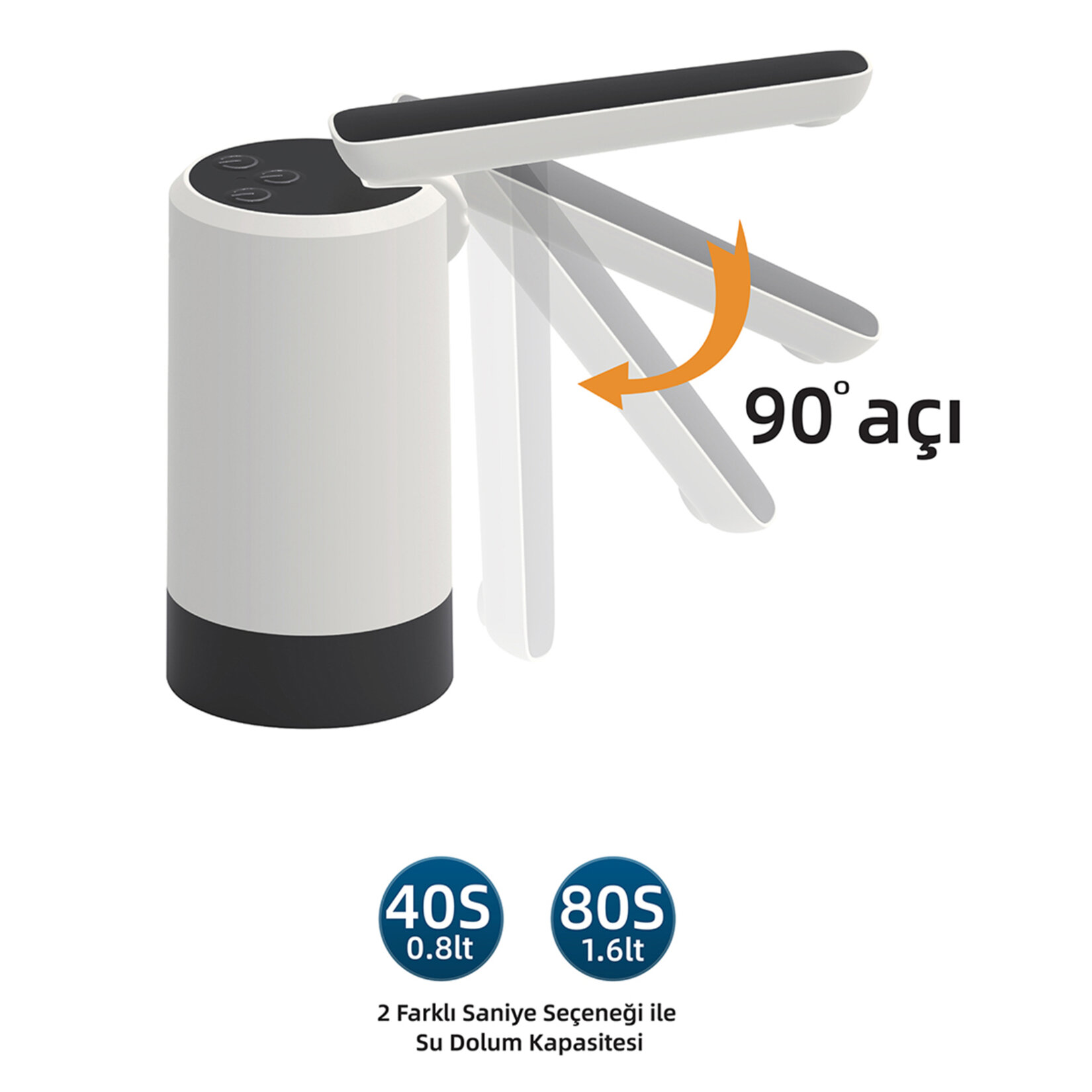 i'think Otomatik Şarjlı Damacana Su Pompası - Görsel 3