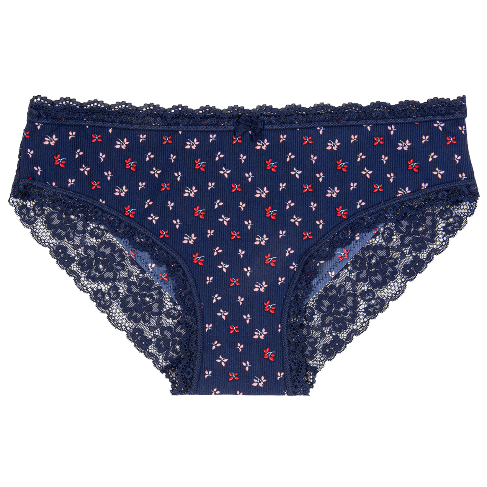 Body Pure Desenli Dantel Kenarlı Slip M - Görsel 1