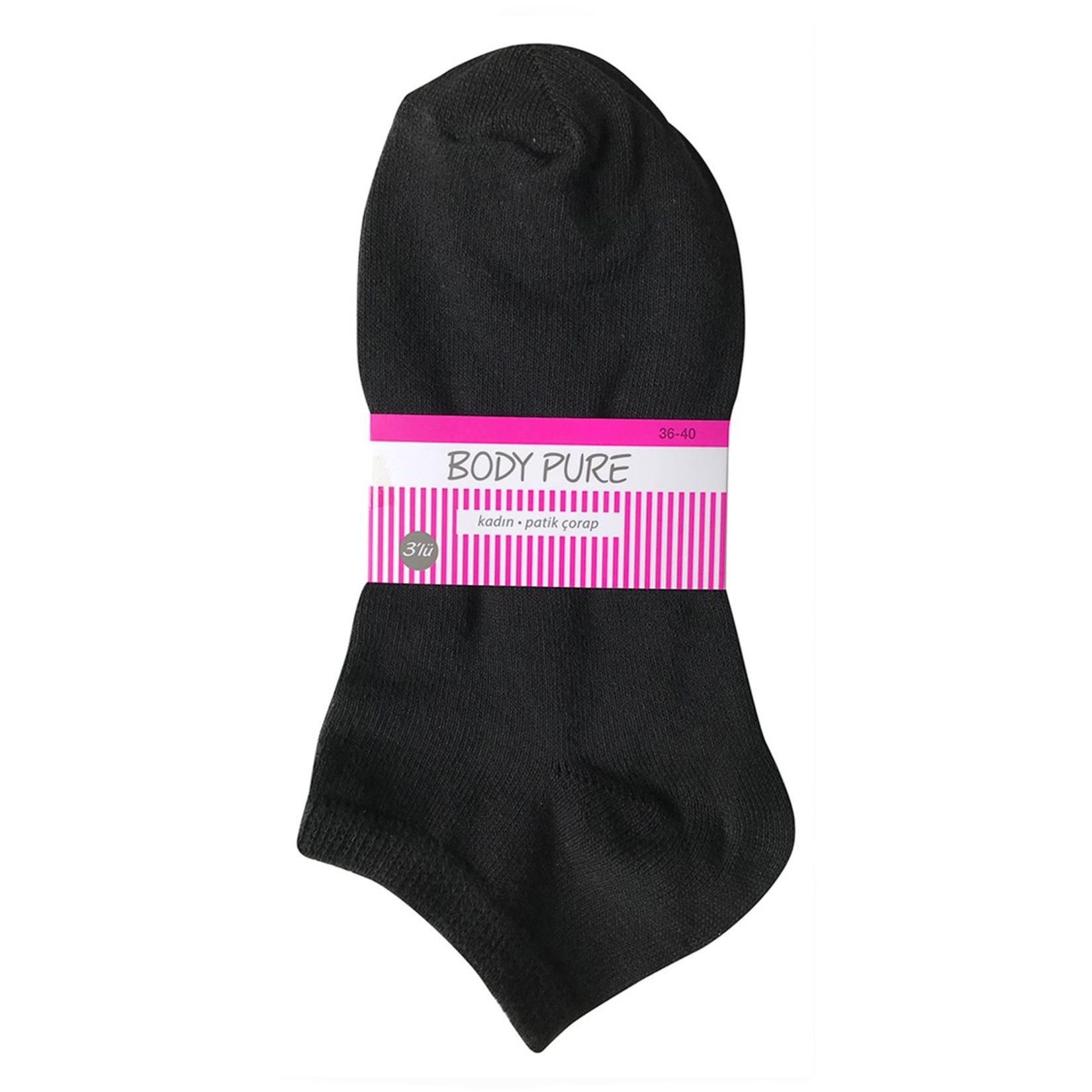 Body Pure Kadın Patik Çorap 3'lü 36/40
