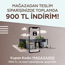 1 - 31 Ağustos Mağazadan Teslimli Siparişlerde Toplam 900 Tl İndirim!