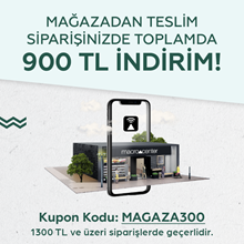 1-30 Eylül Mağazadan Teslimli Siparişlerde Toplam 900 Tl İndirim!
