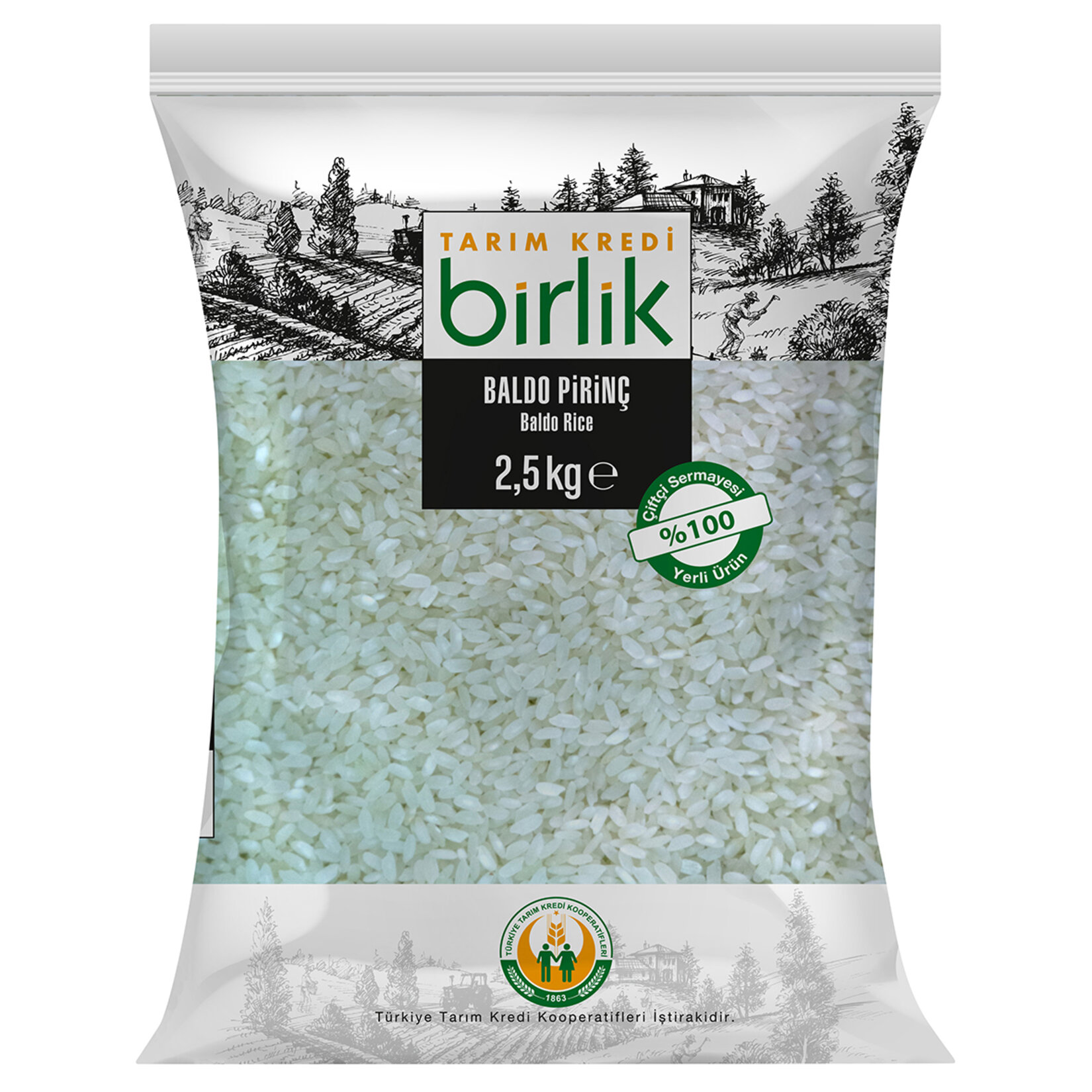 Türkiye Tarım Kredi Koop.baldo Pirinç 2.5 Kg