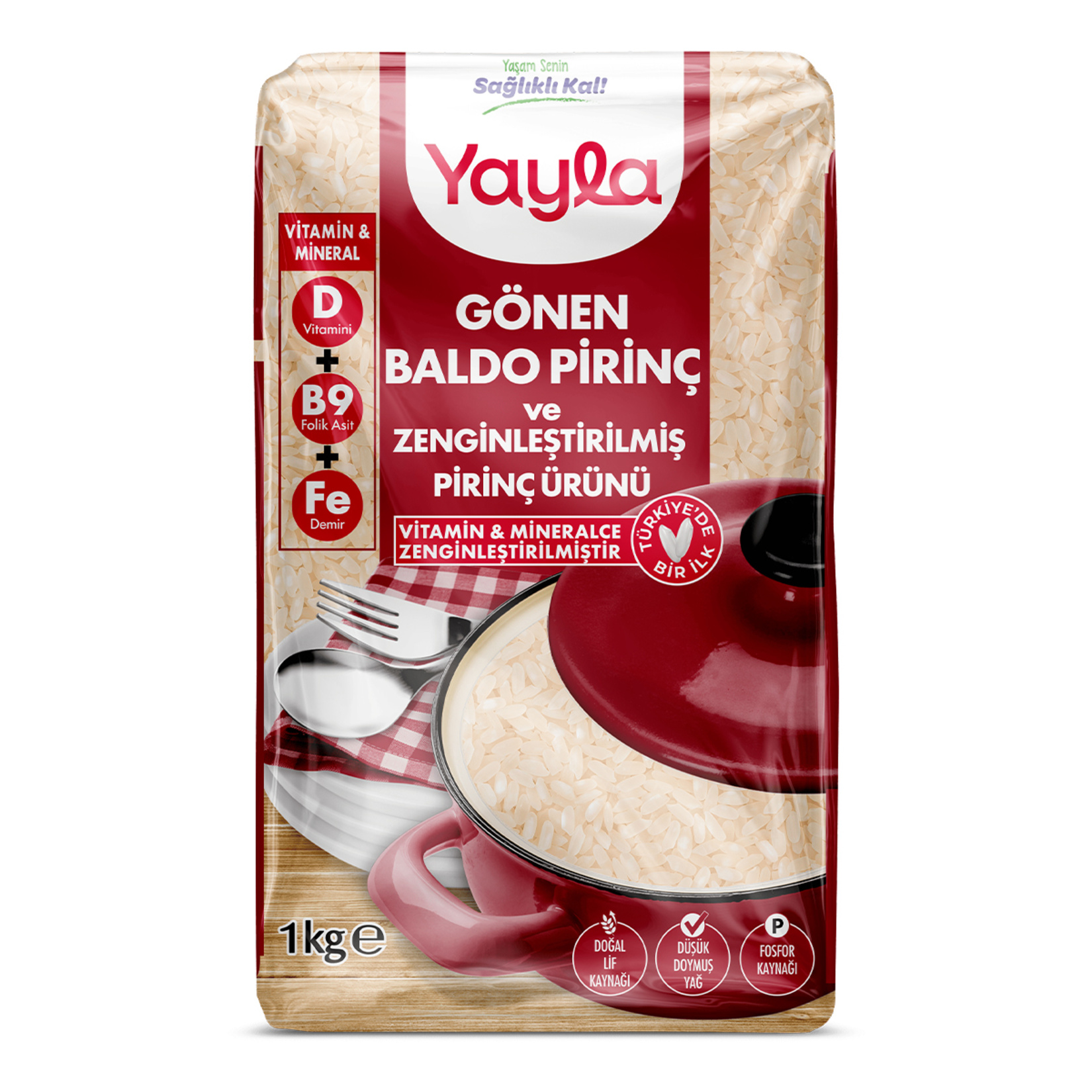 Yayla Zenginleştirilmiş Baldo Pirinç 1 Kg