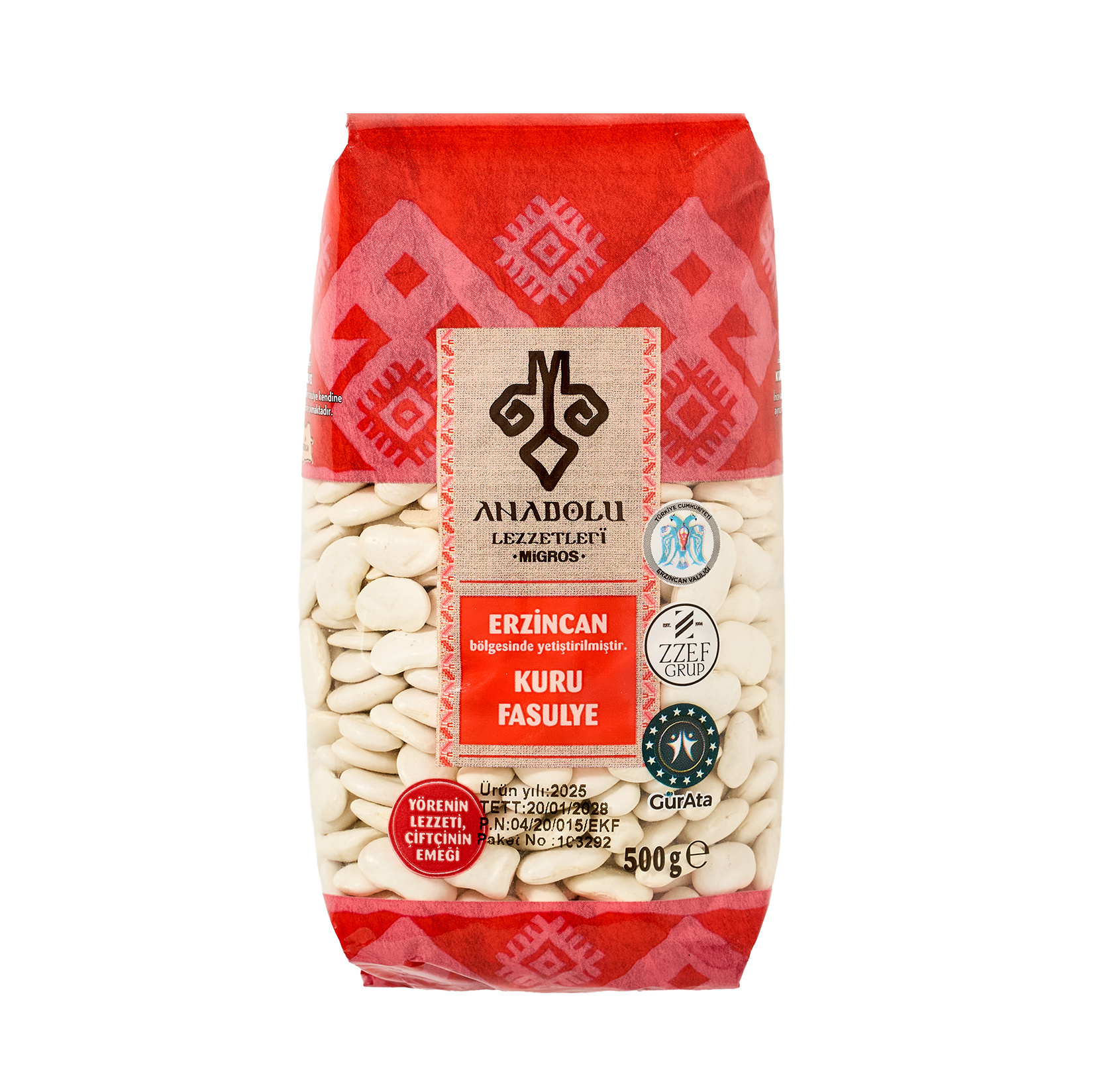 Anadolu Lezzetleri Erzincan Fasulye 500 G