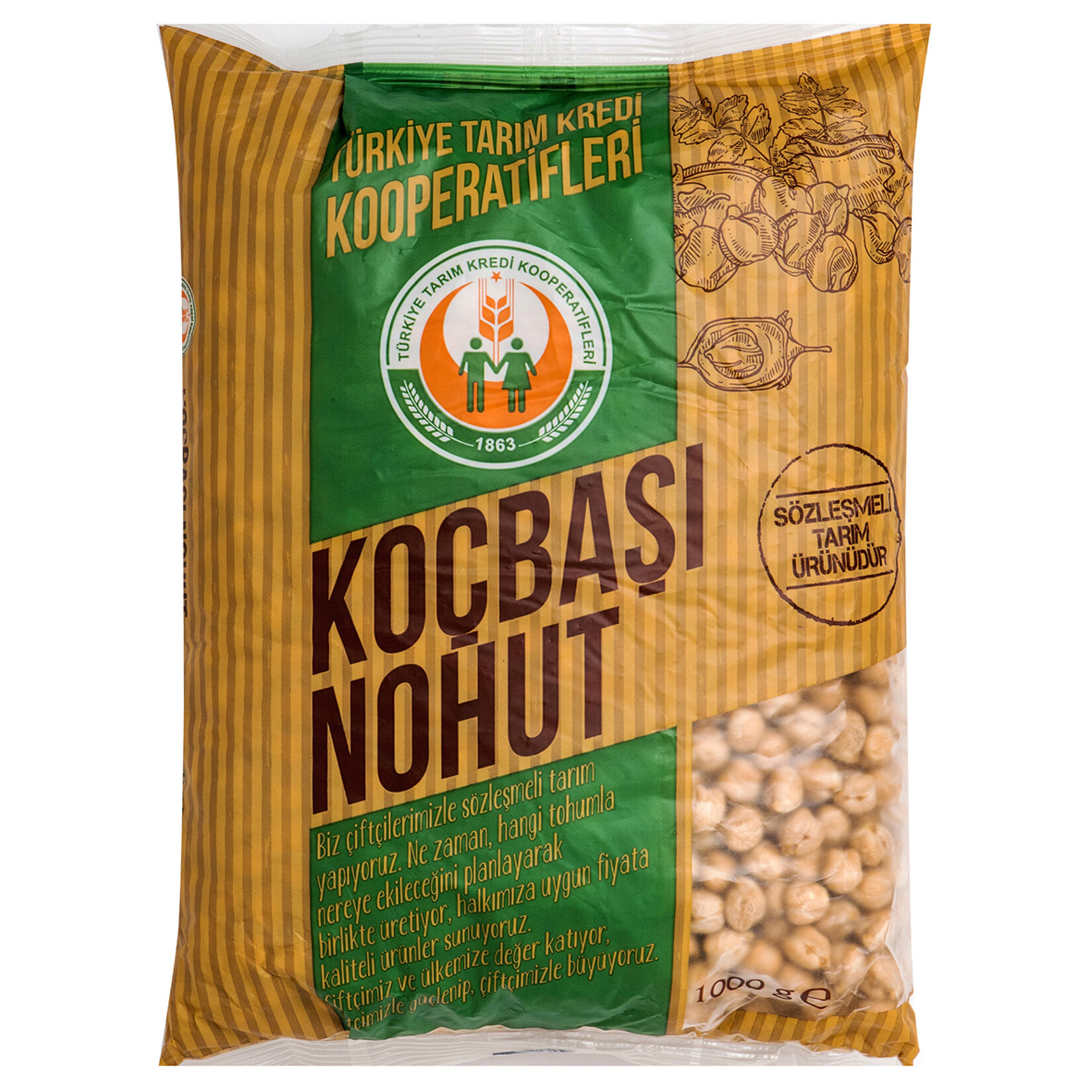 Tarım Kredi Birlik Koçbaşı Nohut 1 Kg