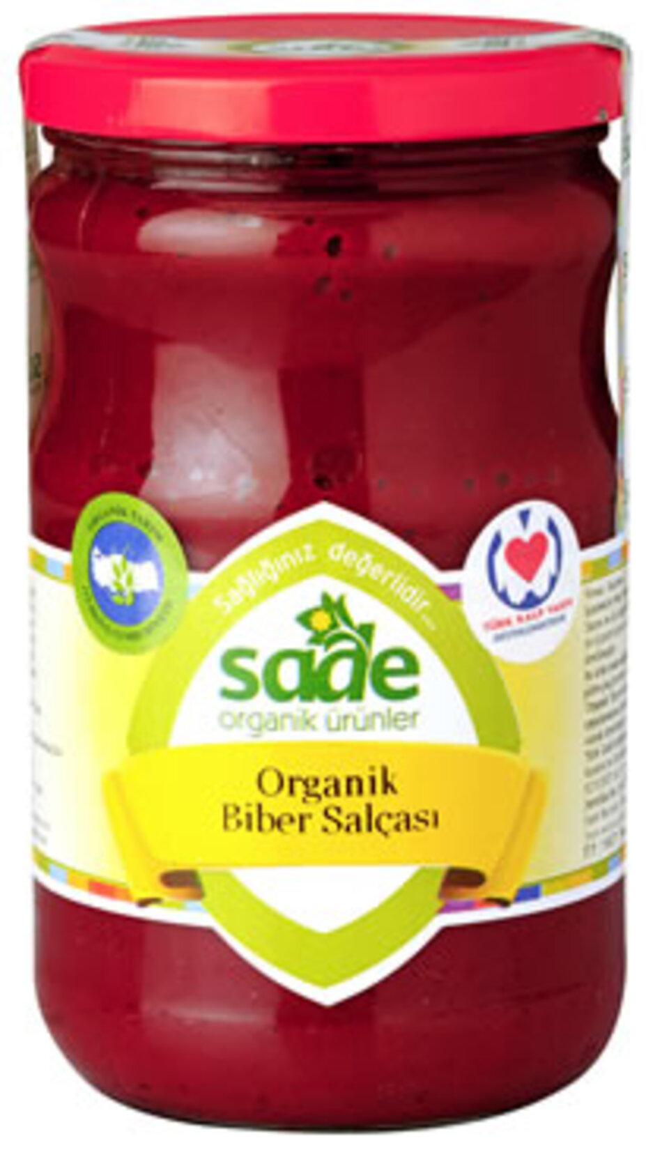 Sade Organik Biber Salçası 700 G