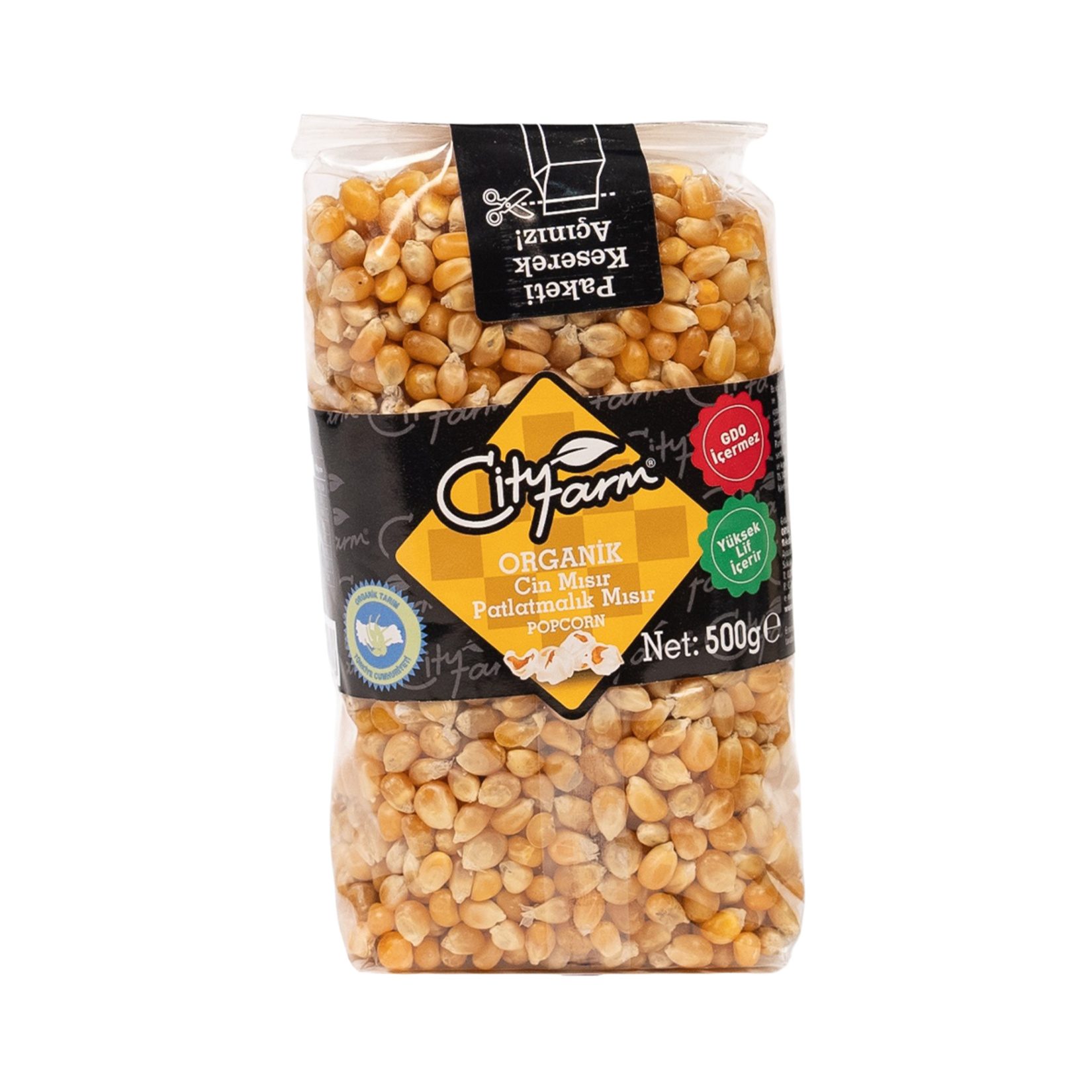 Cityfarm Organik Patlatmalık Cin Mısır 500 G