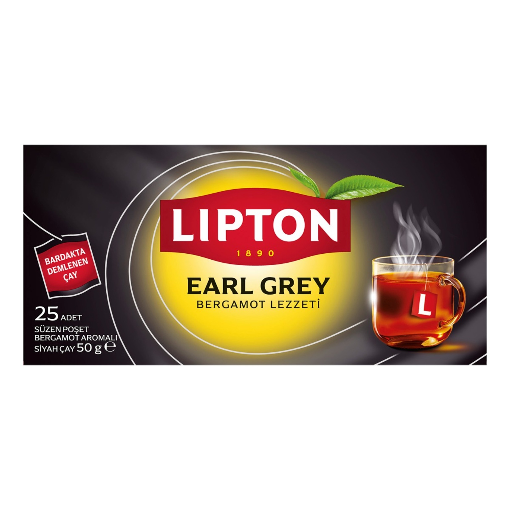 Lipton Bardak Poşet Çay Earl Grey 25'li 50 G