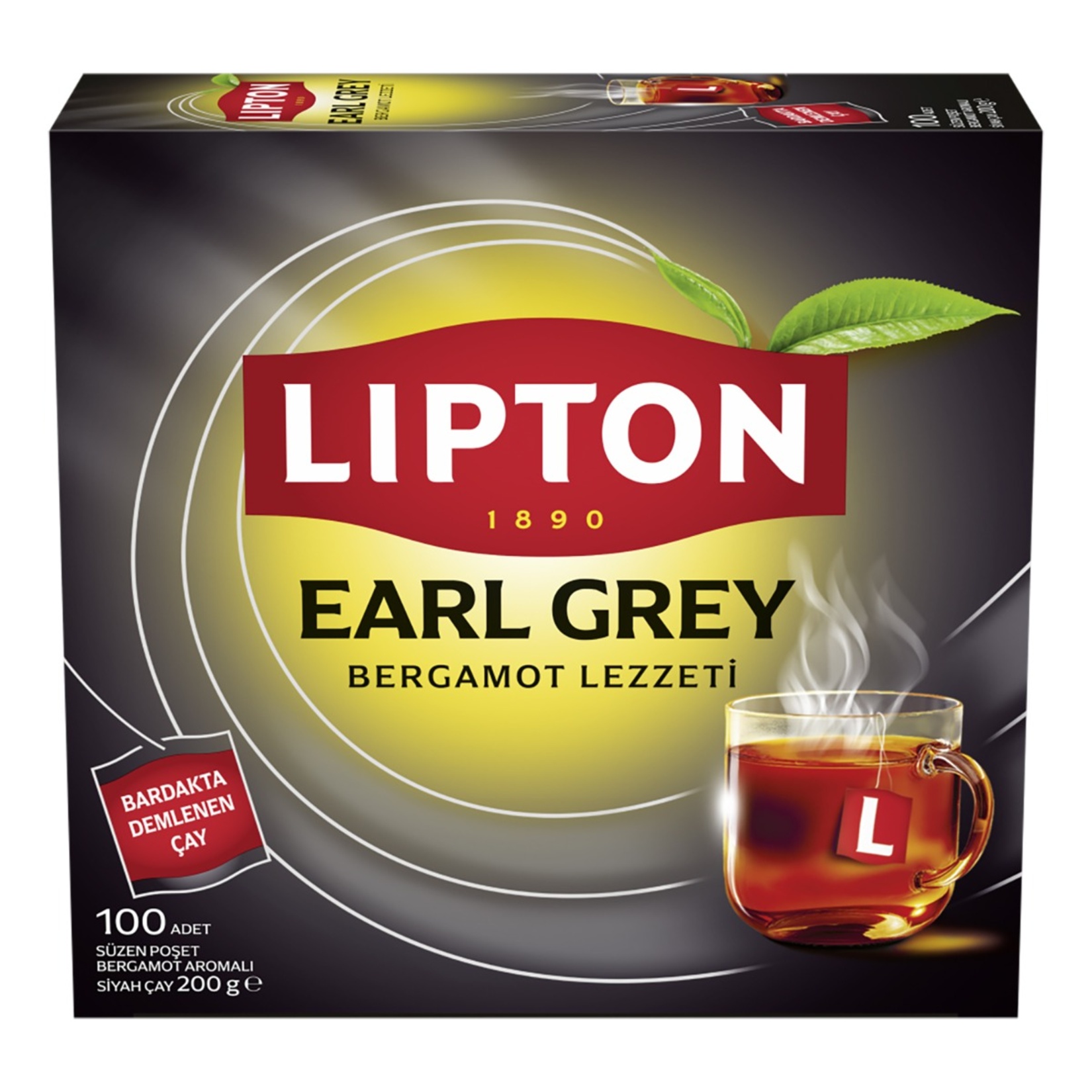 Lipton Earl Grey Bardak Poşet Çay 100'lü 200 G