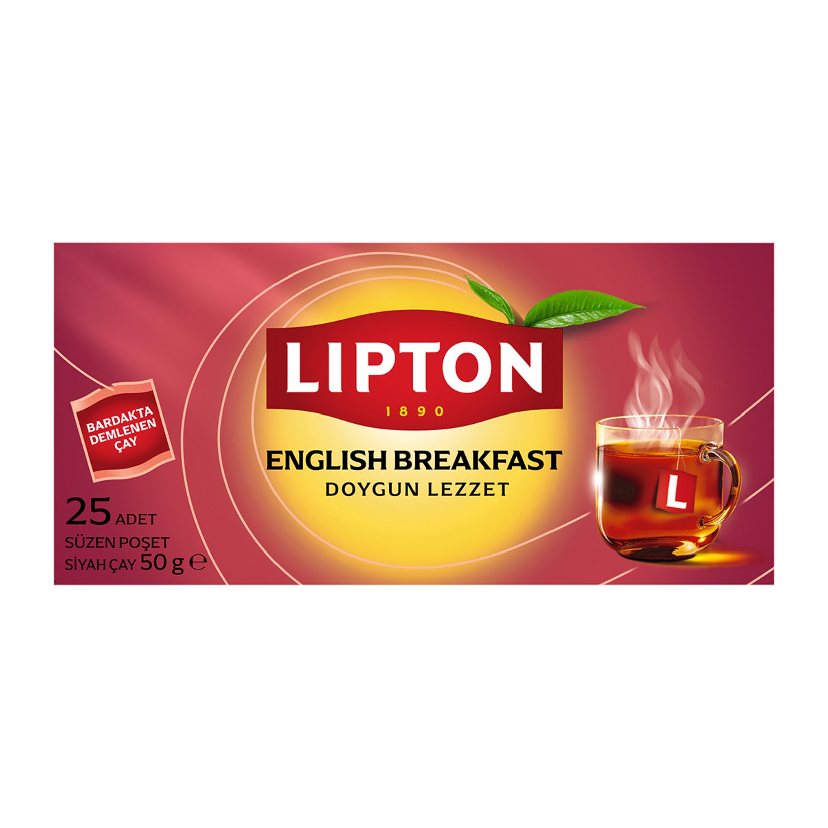 Lipton English Breakfast Bardak Poşet 25'li 50 G
