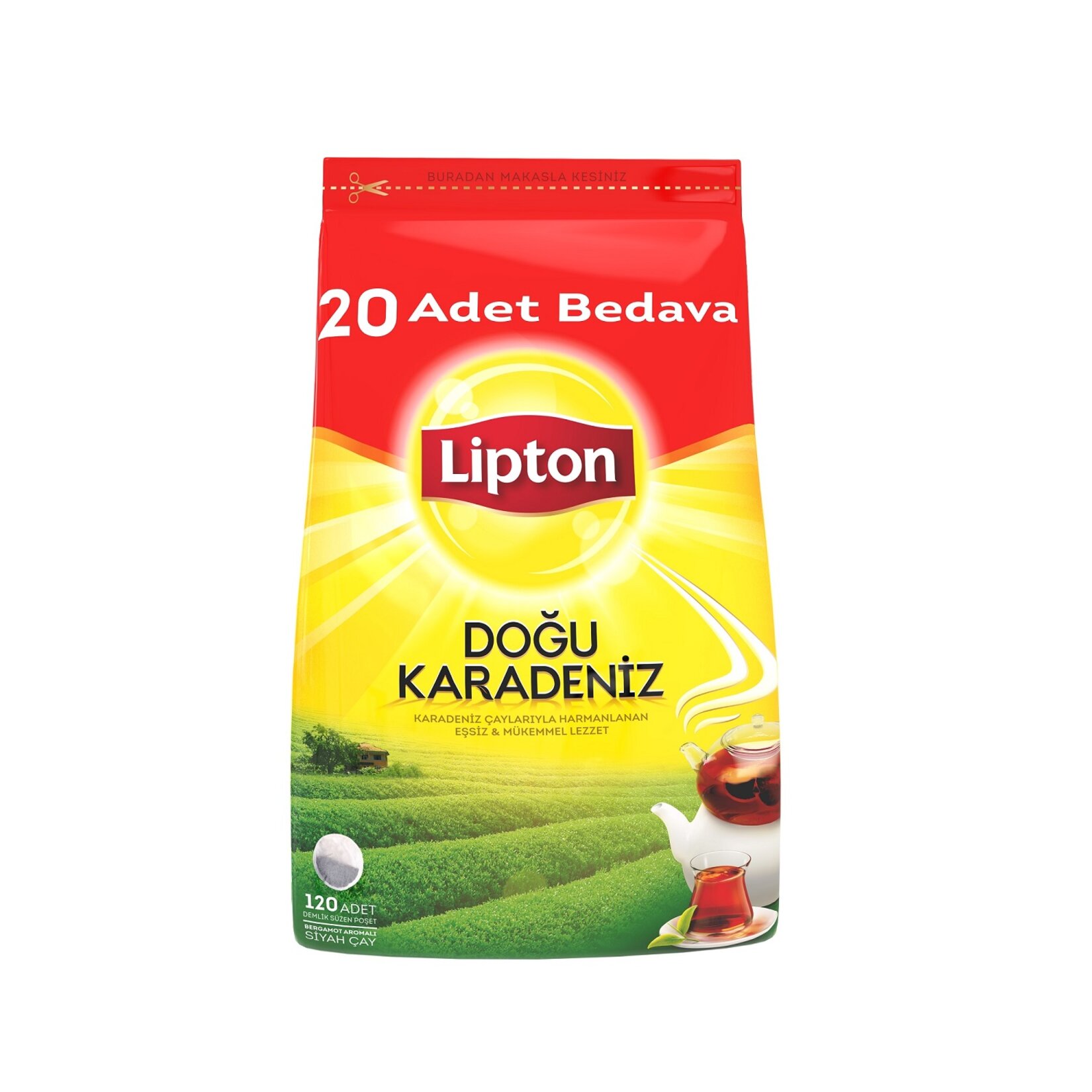 Lipton Doğu Karadeniz Demlik Poşet Çay 120'Li 512G